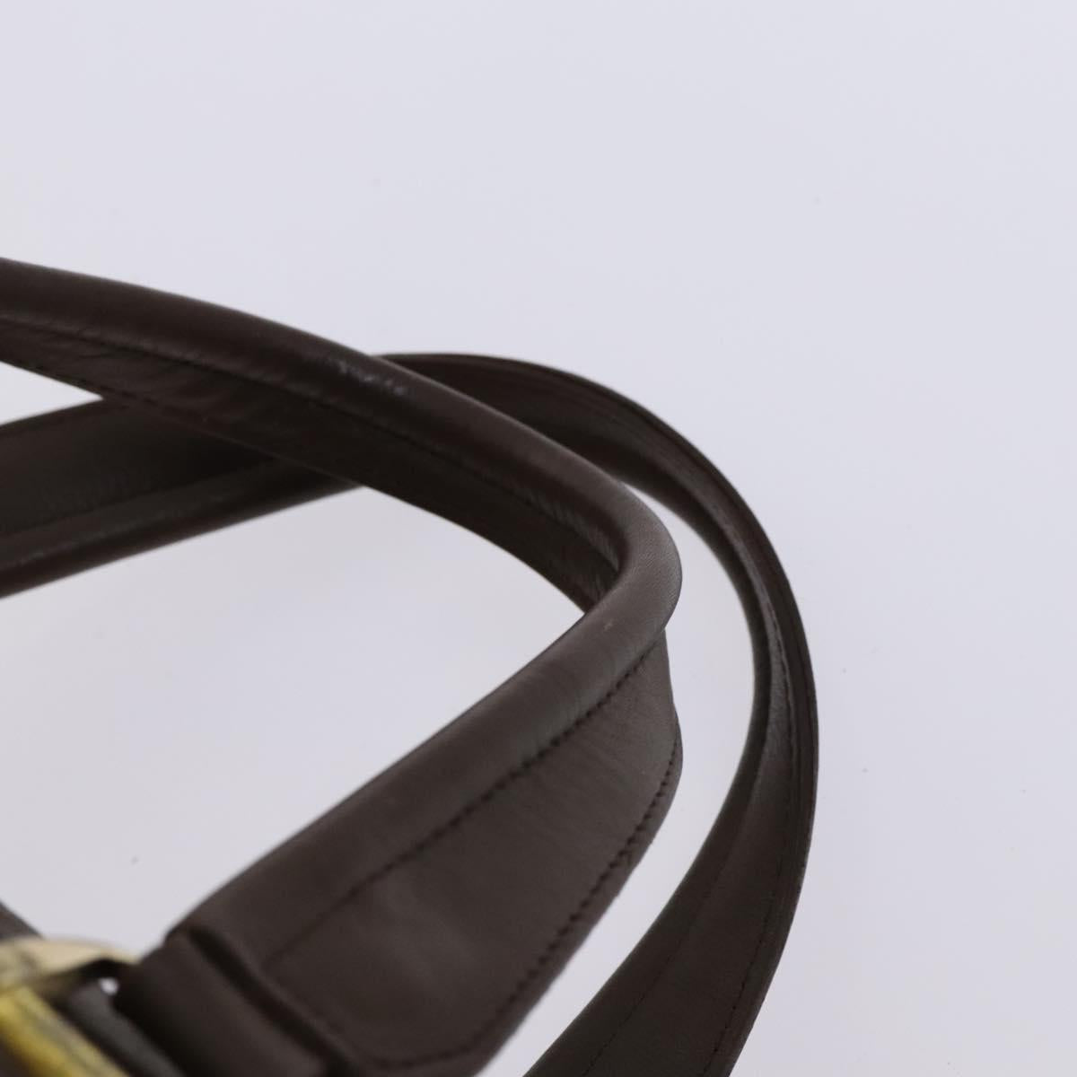 Burberrys Nova Check Boston Bag Canvas Beige Gold Auth th5794