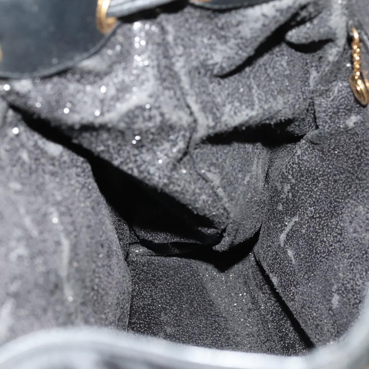 GUCCI Bamboo Backpack Leather Black Auth th5812