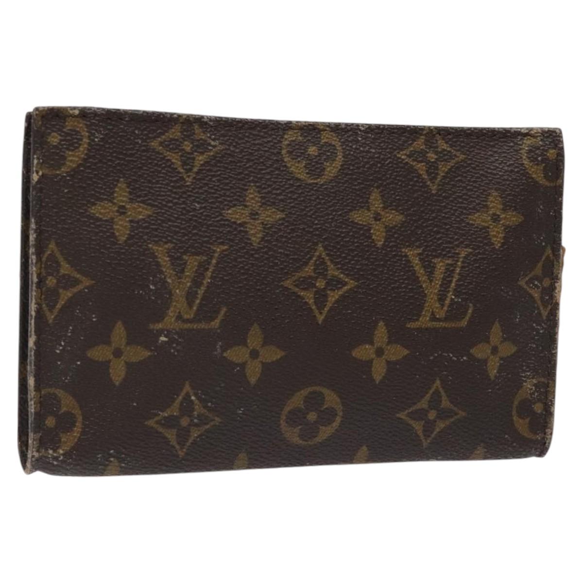 LOUIS VUITTON Monogram Bucket PM Accessory Pouch LV Auth th5816