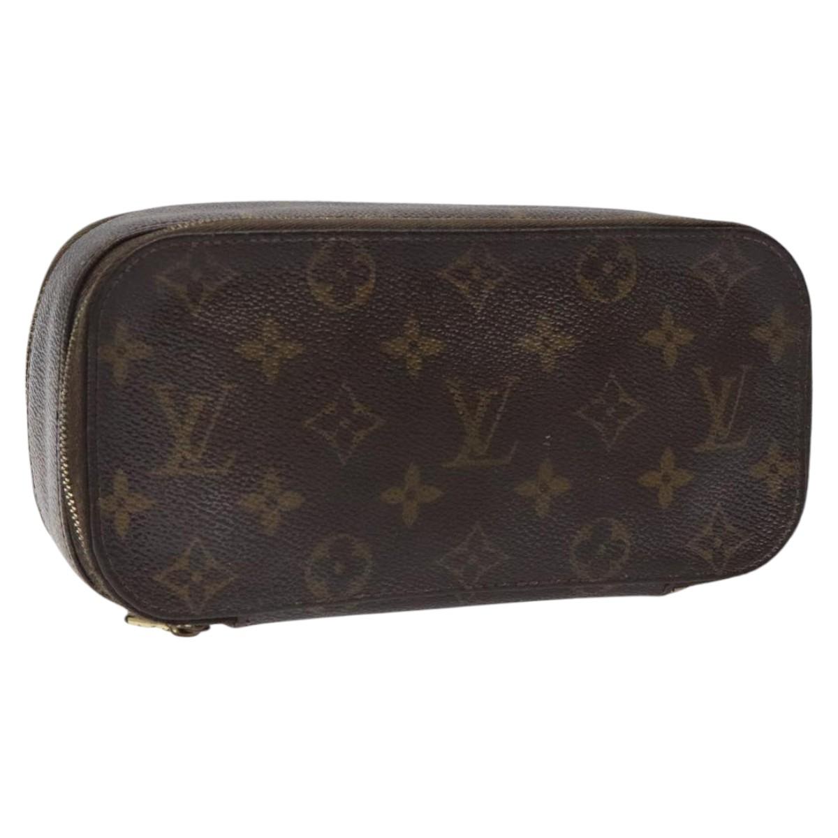 LOUIS VUITTON Monogram Trousse Brush MG Cosmetic Pouch M47505 LV Auth th5818