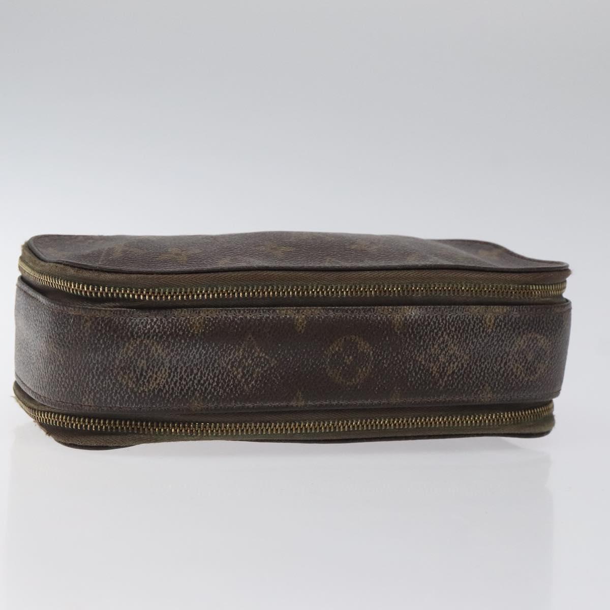 LOUIS VUITTON Monogram Trousse Brush MG Cosmetic Pouch M47505 LV Auth th5818