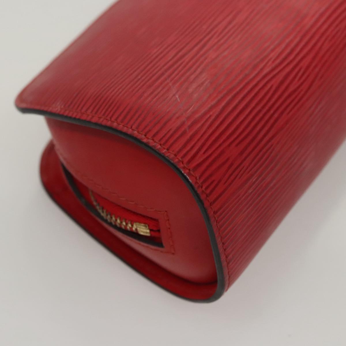 LOUIS VUITTON Epi Dauphine PM Pouch Castilian Red M48447 LV Auth th5819