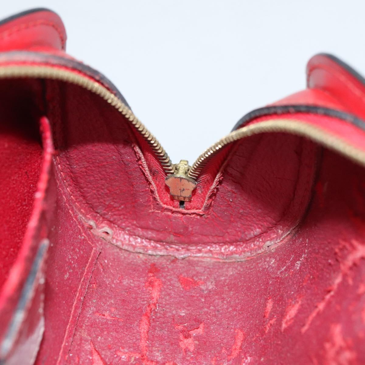 LOUIS VUITTON Epi Dauphine PM Pouch Castilian Red M48447 LV Auth th5819