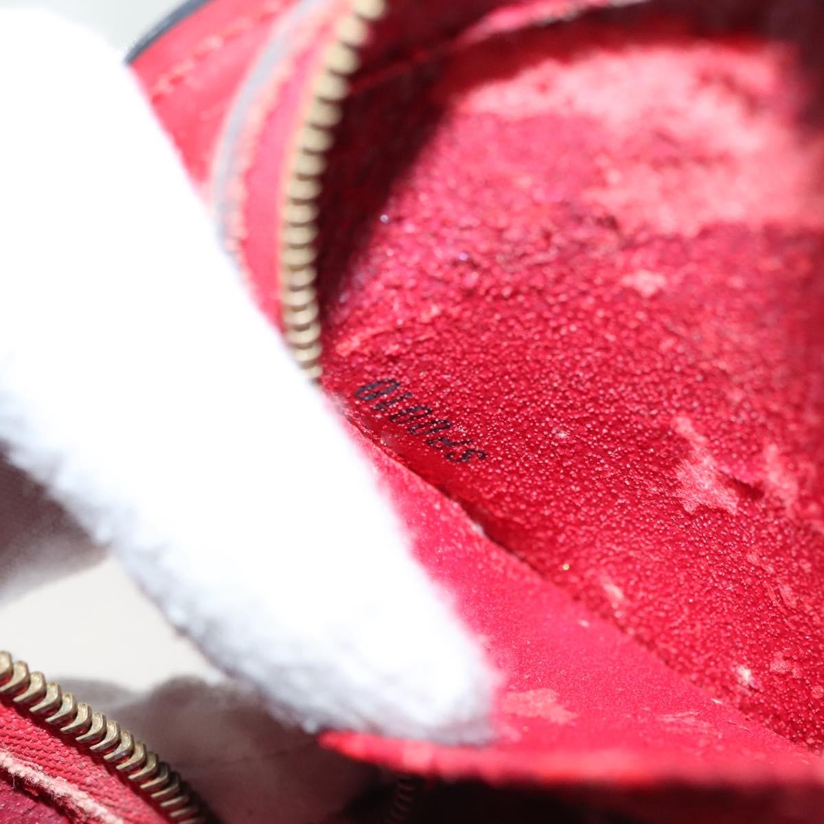 LOUIS VUITTON Epi Dauphine PM Pouch Castilian Red M48447 LV Auth th5819