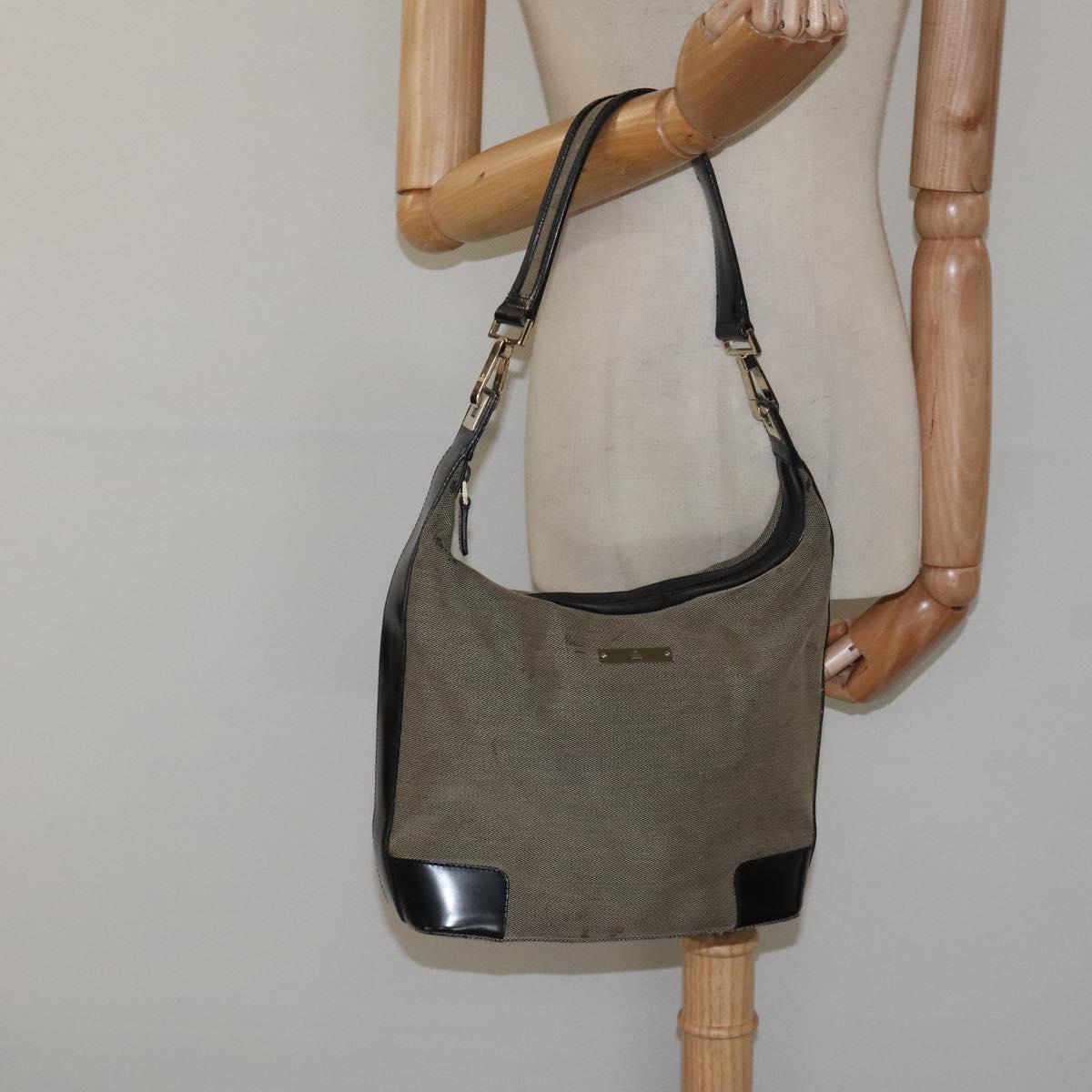 GUCCI Shoulder Bag Canvas Beige 001 4204 Auth th5827