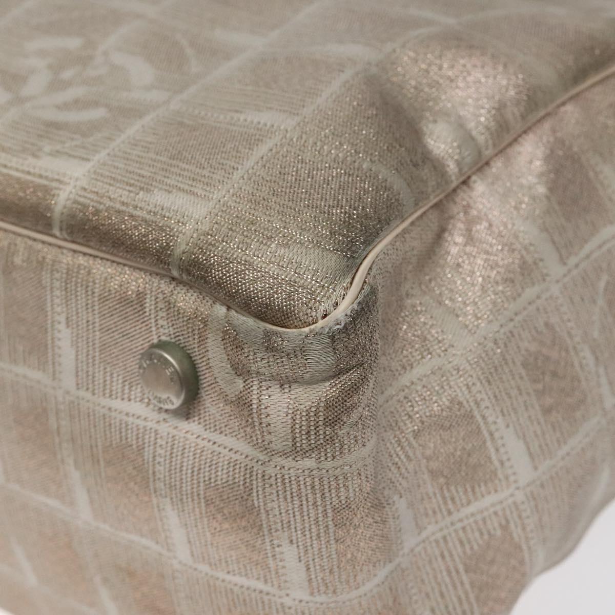 CHANEL New Travel line Tote Bag Nylon Pink CC Auth th5849