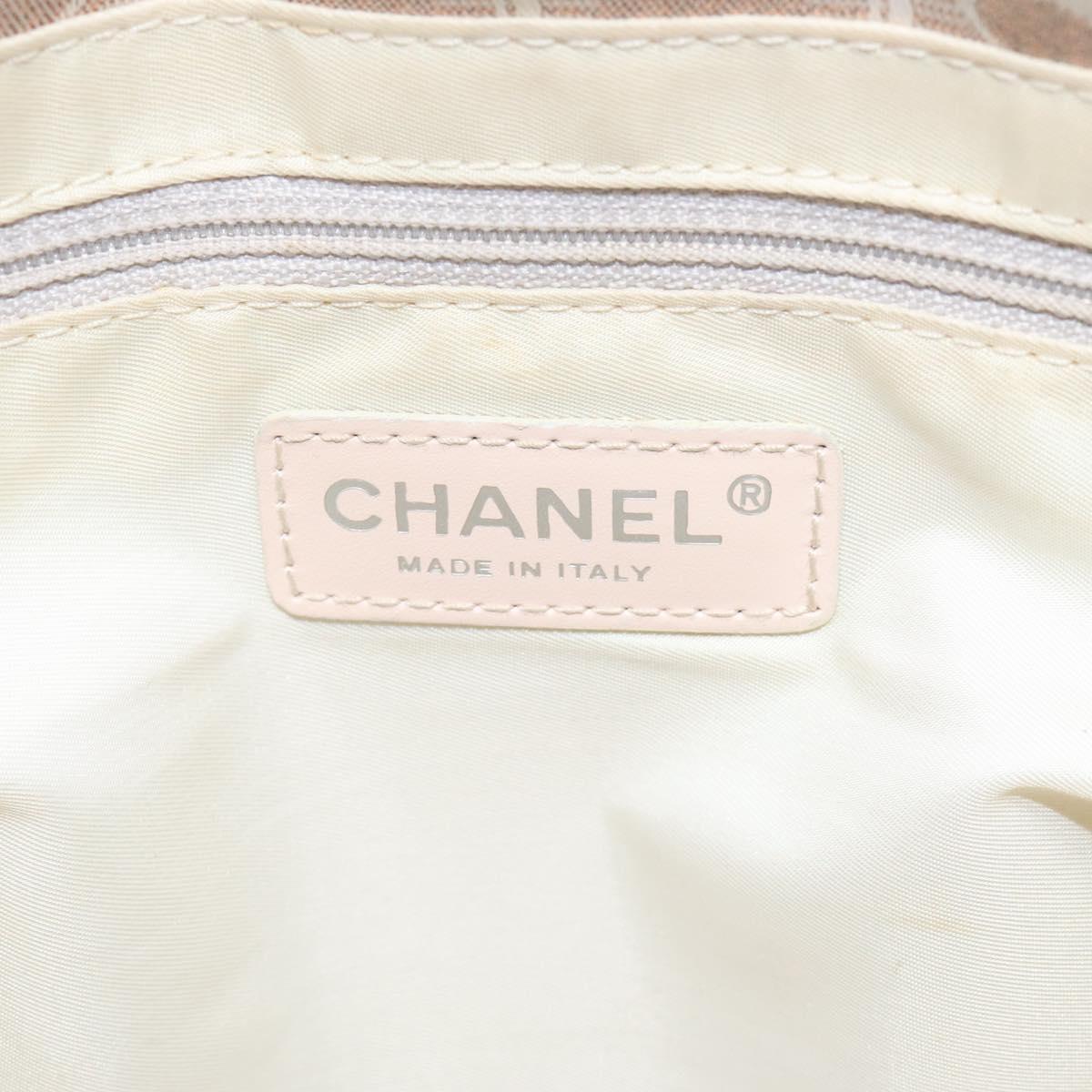 CHANEL New Travel line Tote Bag Nylon Pink CC Auth th5849