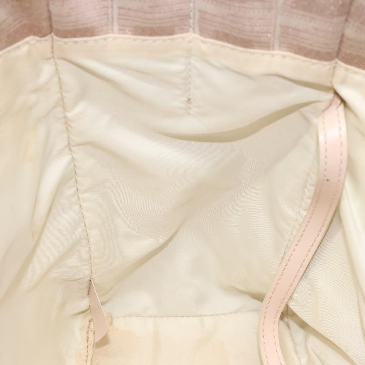 CHANEL New Travel line Tote Bag Nylon Pink CC Auth th5849