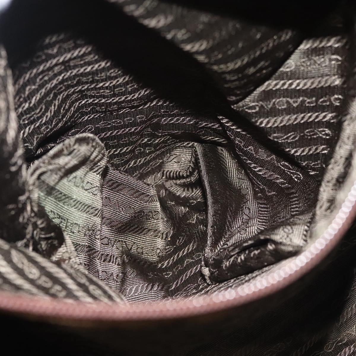 PRADA Tote Bag Nylon Brown Auth th5852