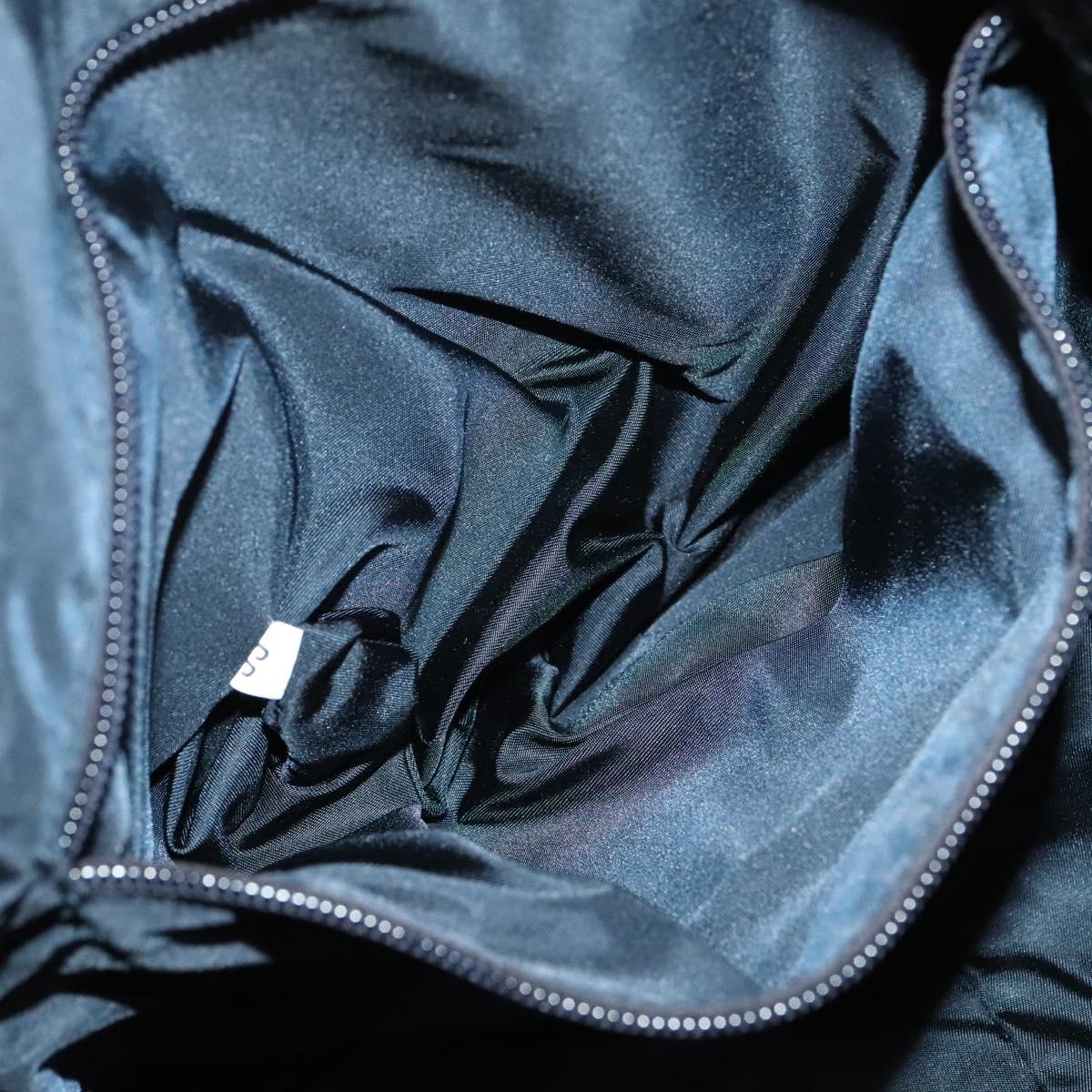 PRADA Backpack Nylon Navy Silver Auth th5858