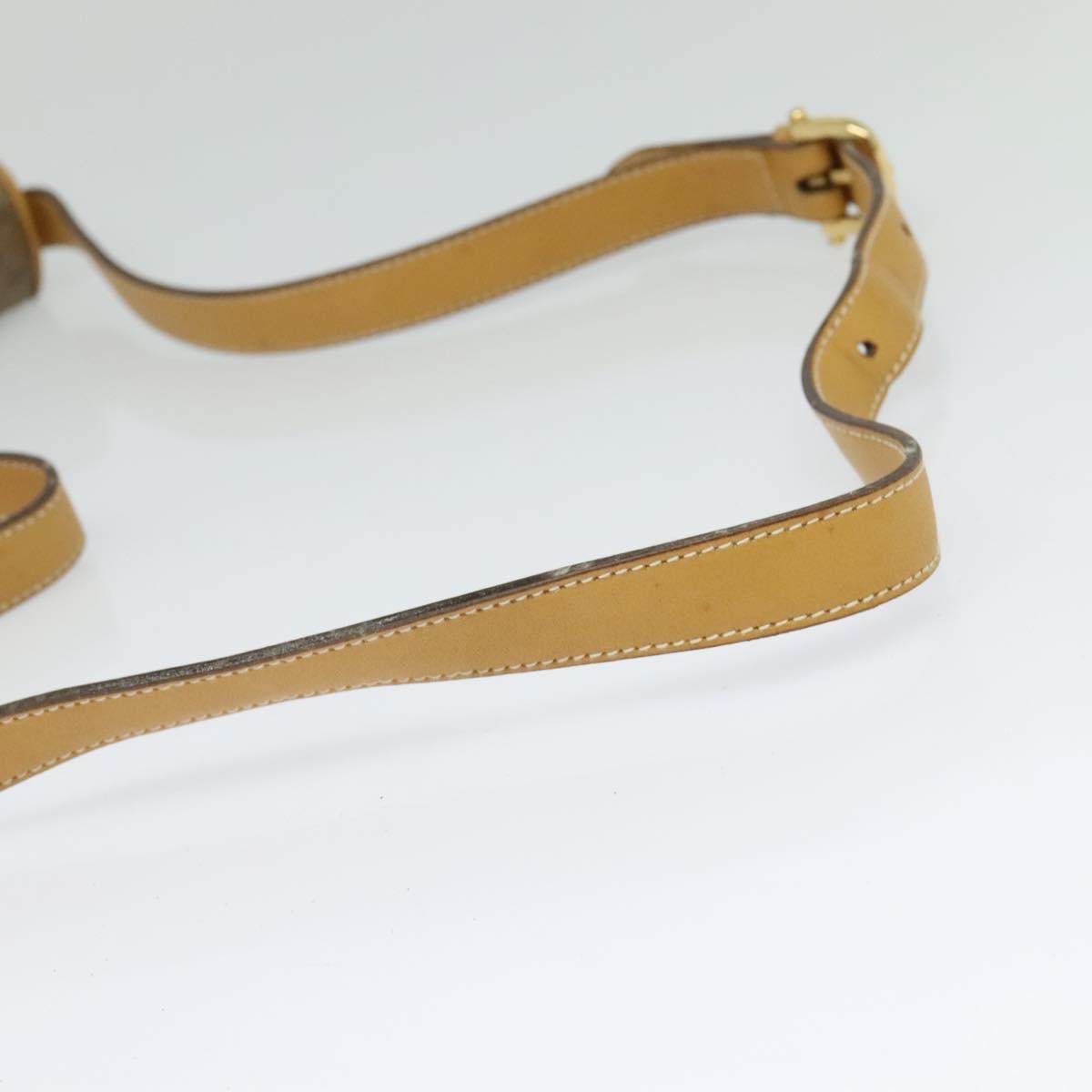 GUCCI Micro GG Supreme Shoulder Bag PVC Beige Gold 001 406 1780 Auth th5863