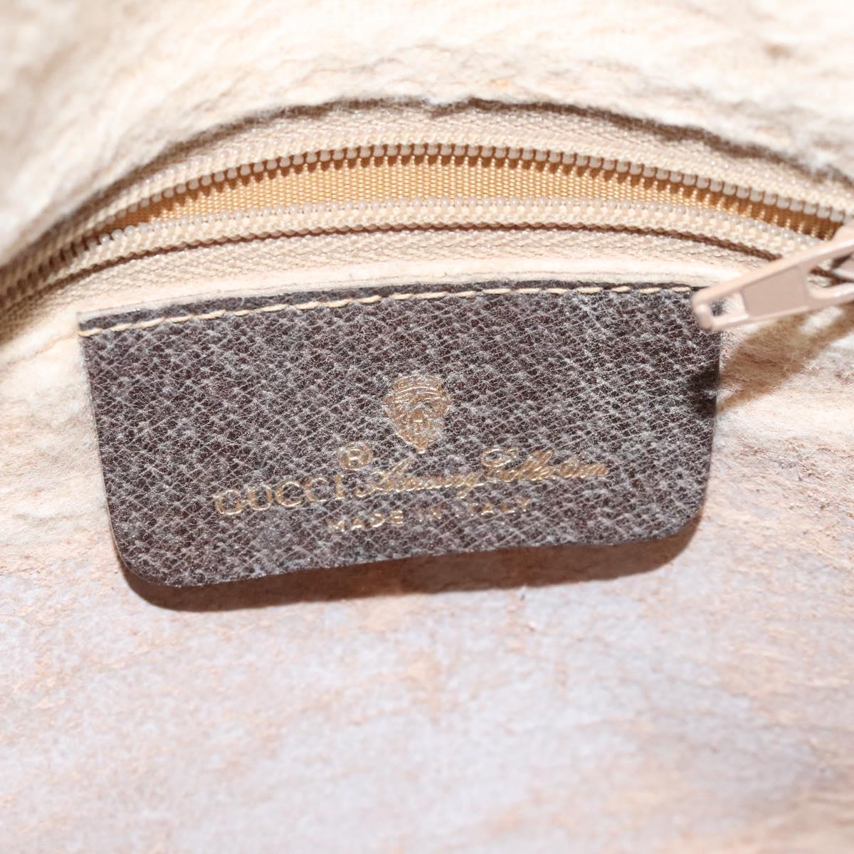 GUCCI GG Supreme Web Sherry Line Bag PVC Beige Gold 89 02 032 Auth th5867