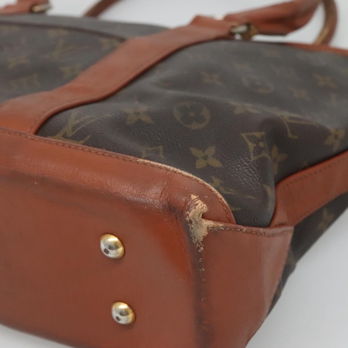 LOUIS VUITTON Monogram Sac Weekend PM Hand Bag M42425 LV Auth th5876