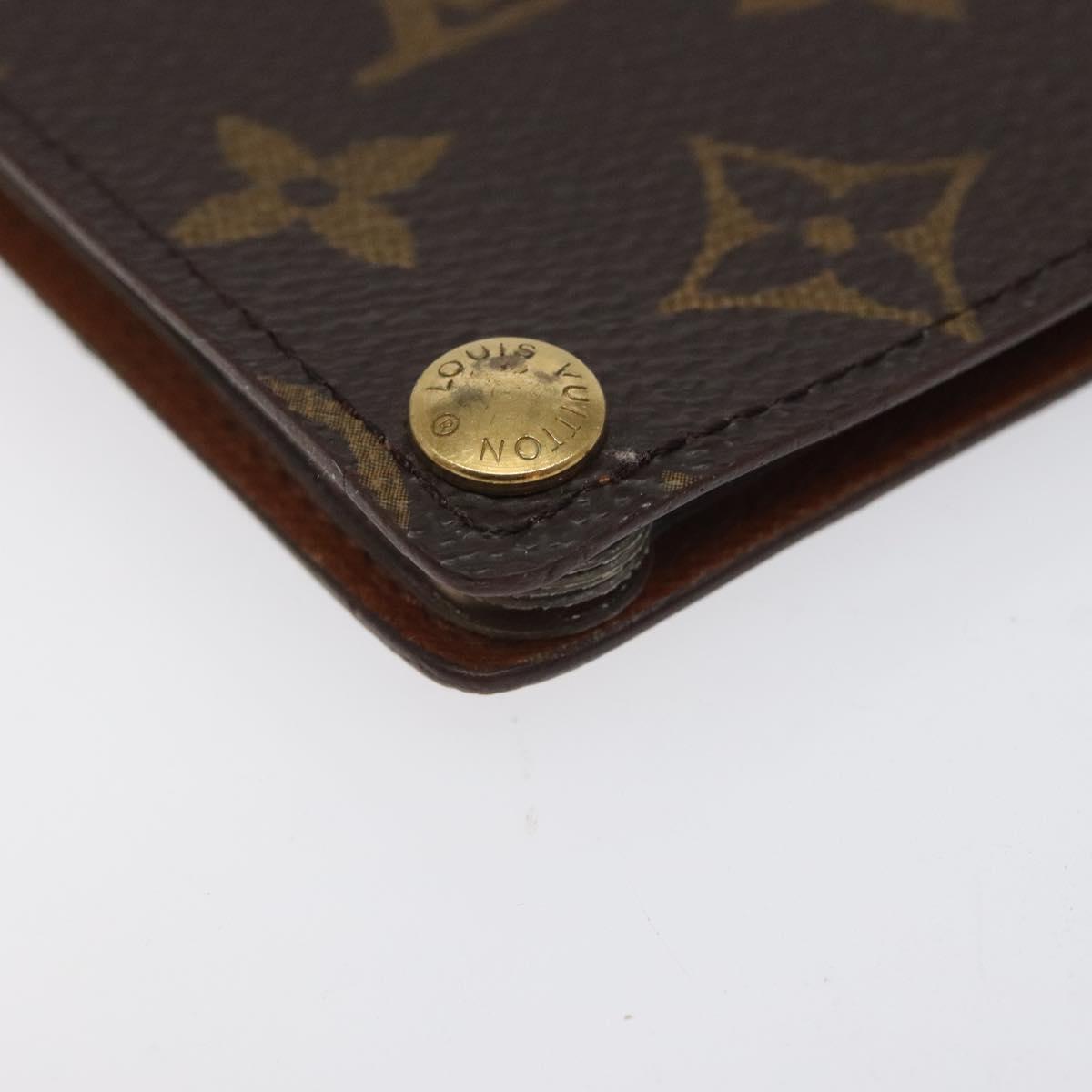 LOUIS VUITTON Monogram Porto Cartes Crdit Pression Card Case M60937 Auth th5884