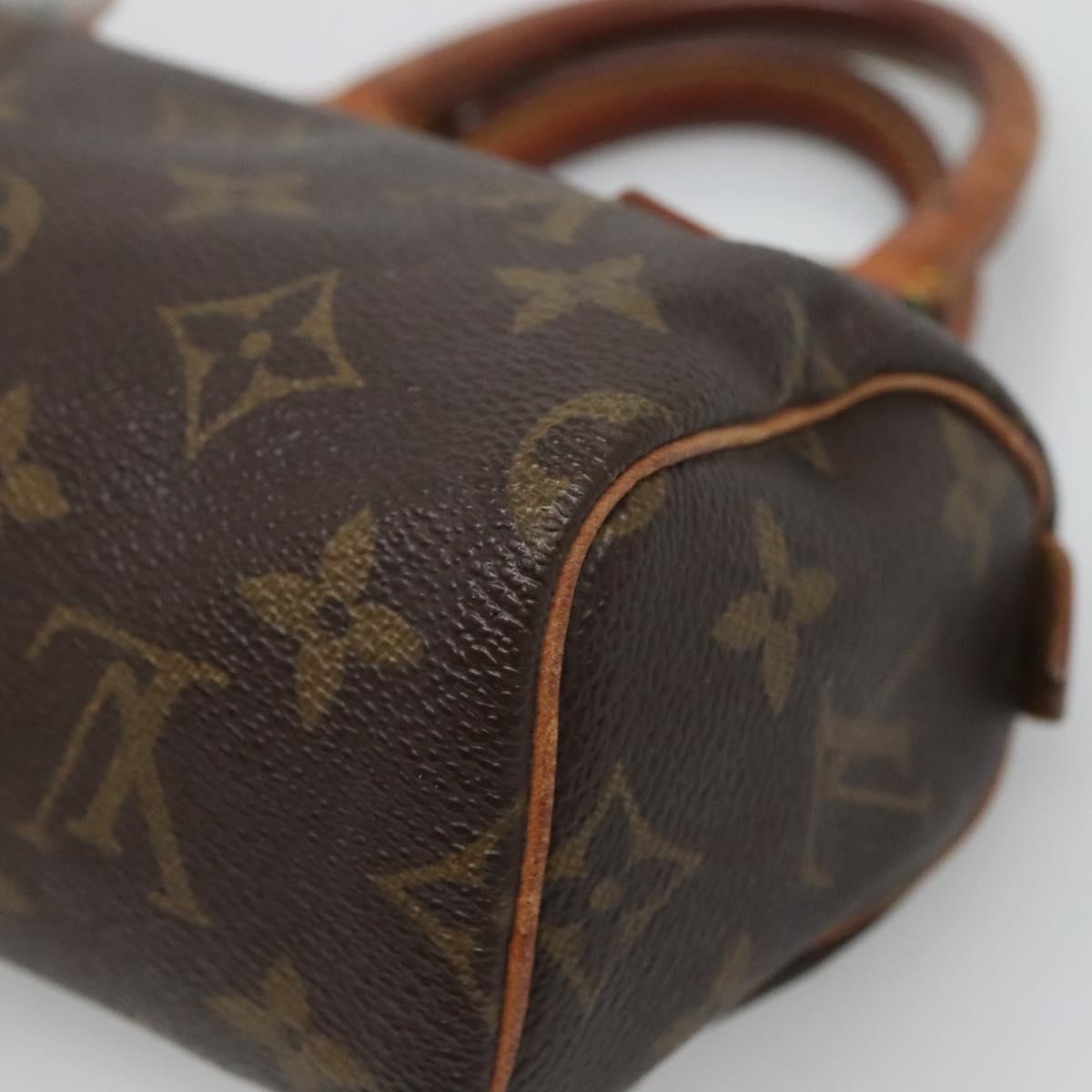 LOUIS VUITTON Monogram Mini Speedy Hand Bag M41534 LV Auth th5917