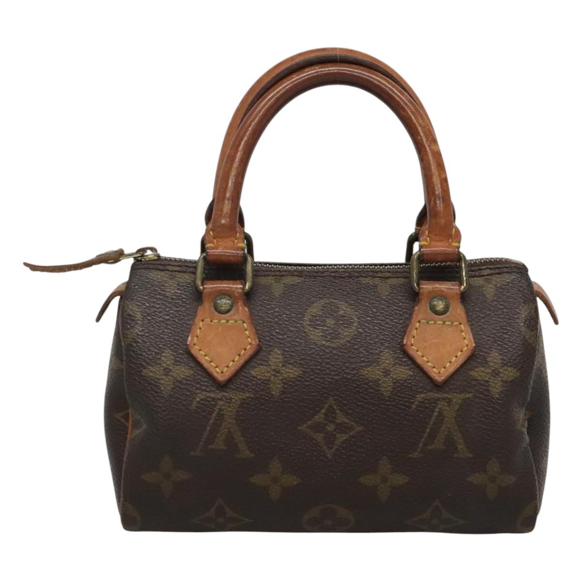 LOUIS VUITTON Monogram Mini Speedy Hand Bag M41534 LV Auth th5917