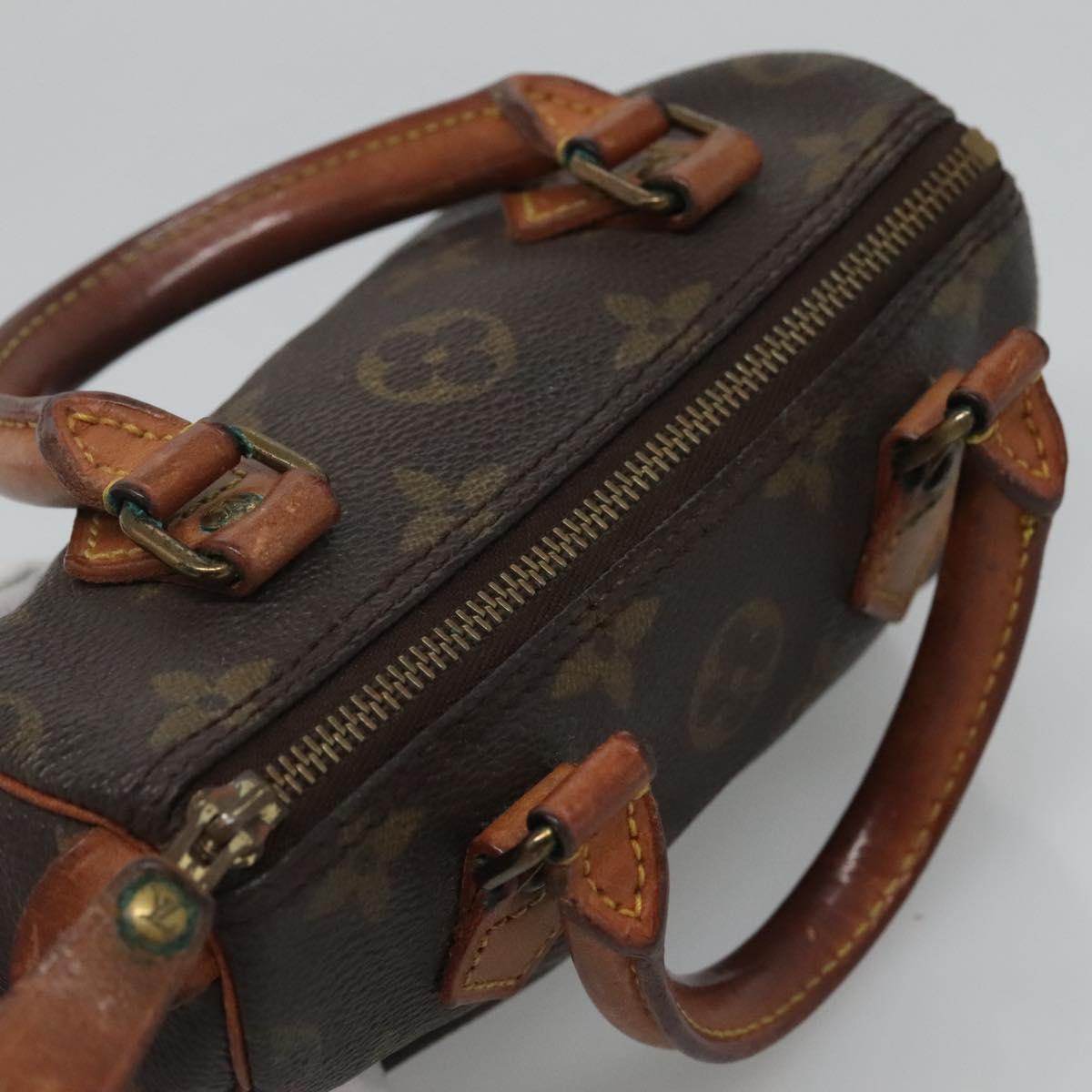 LOUIS VUITTON Monogram Mini Speedy Hand Bag M41534 LV Auth th5917