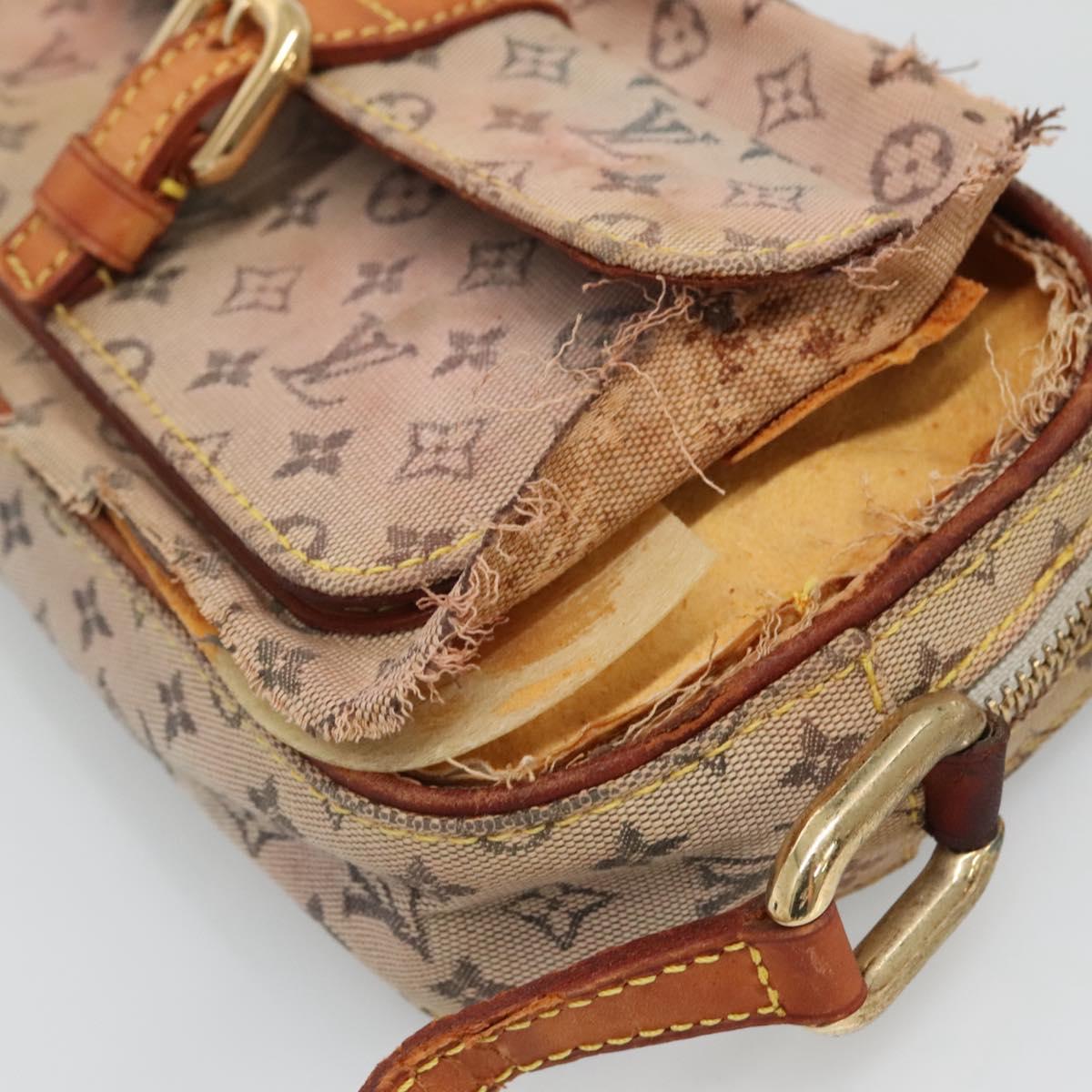 LOUIS VUITTON Monogram Mini Epi Shoulder Bag 2 Set Blue LV Auth th5921