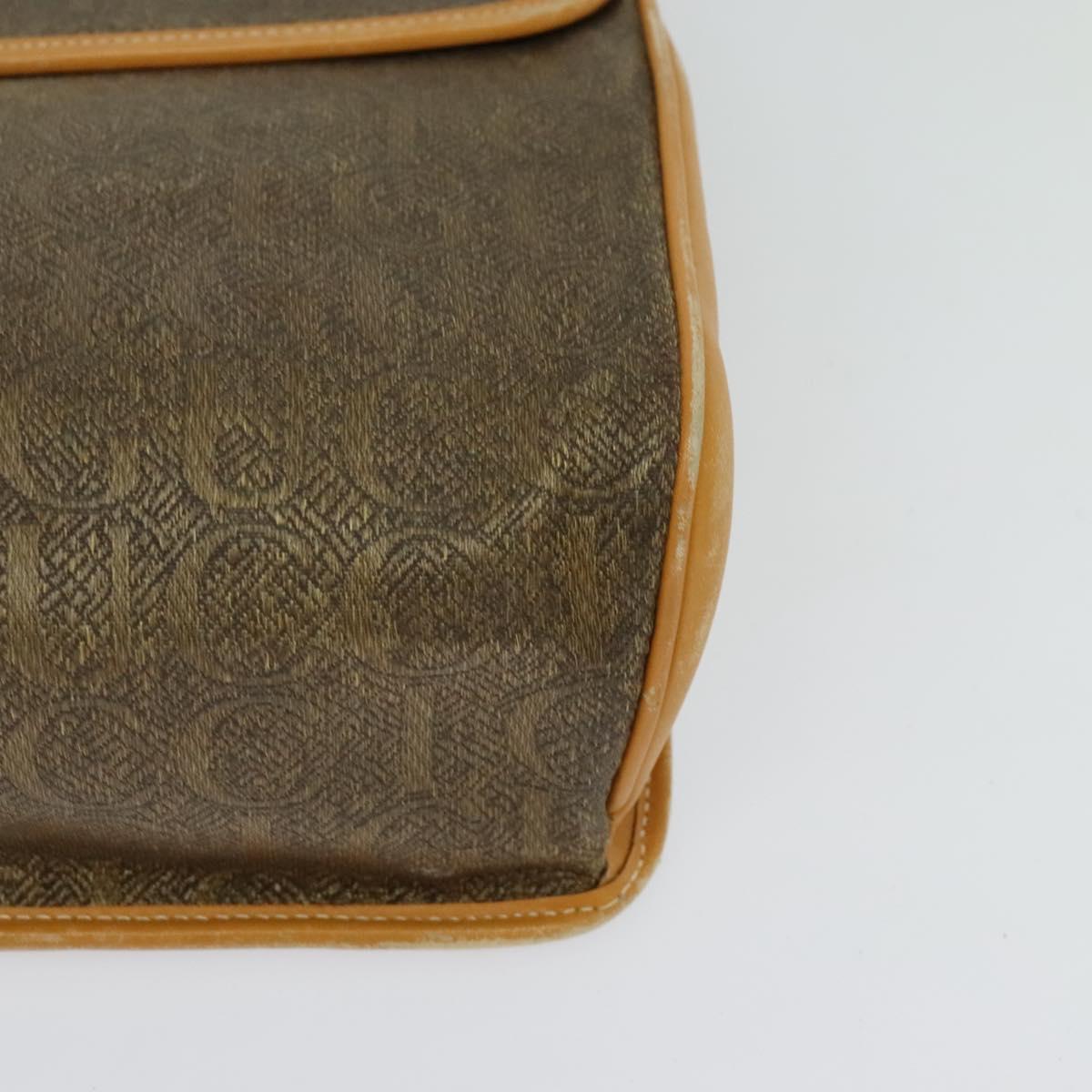 GUCCI Hand Bag Canvas 2way Beige Gold 000 46 0274 Auth th5937