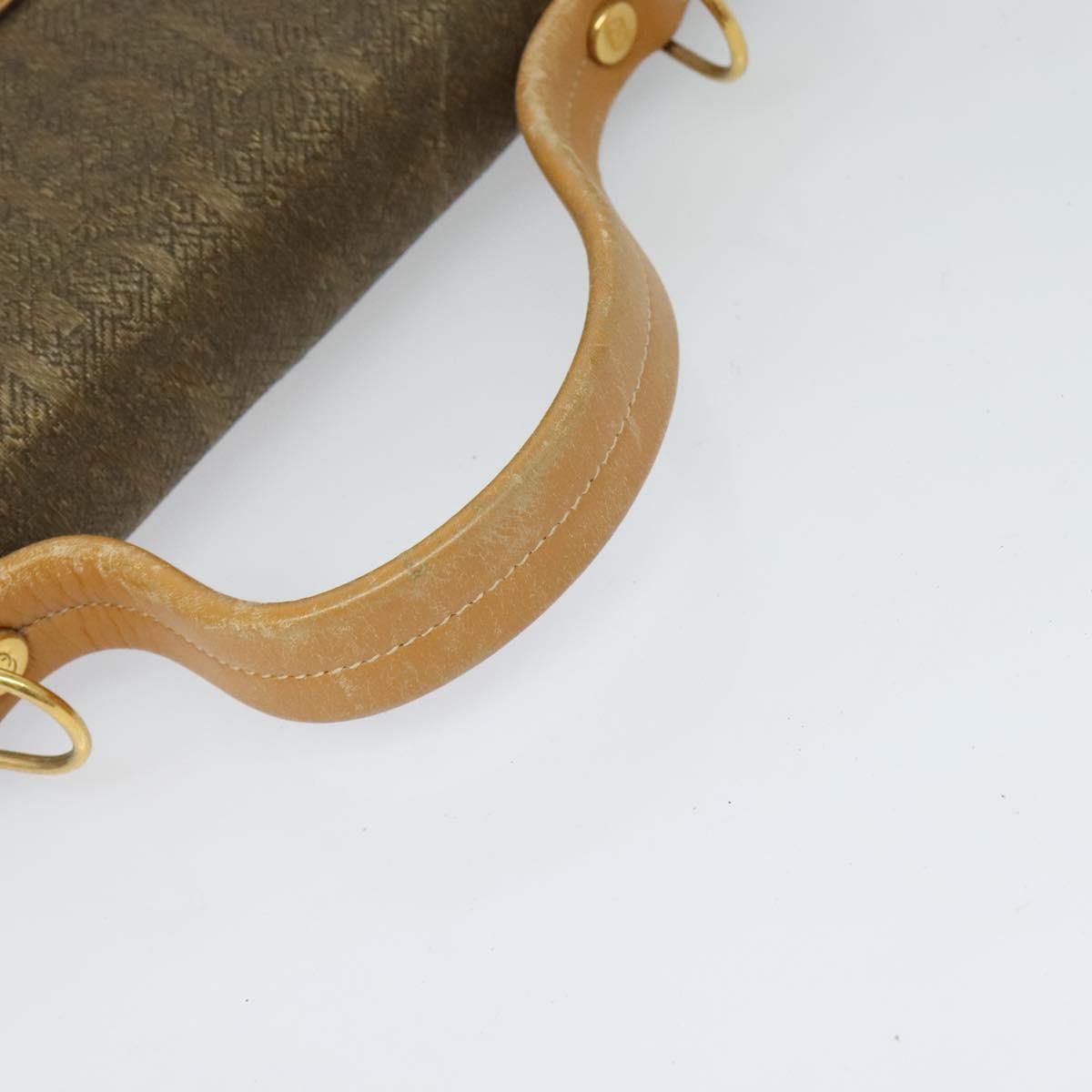 GUCCI Hand Bag Canvas 2way Beige Gold 000 46 0274 Auth th5937