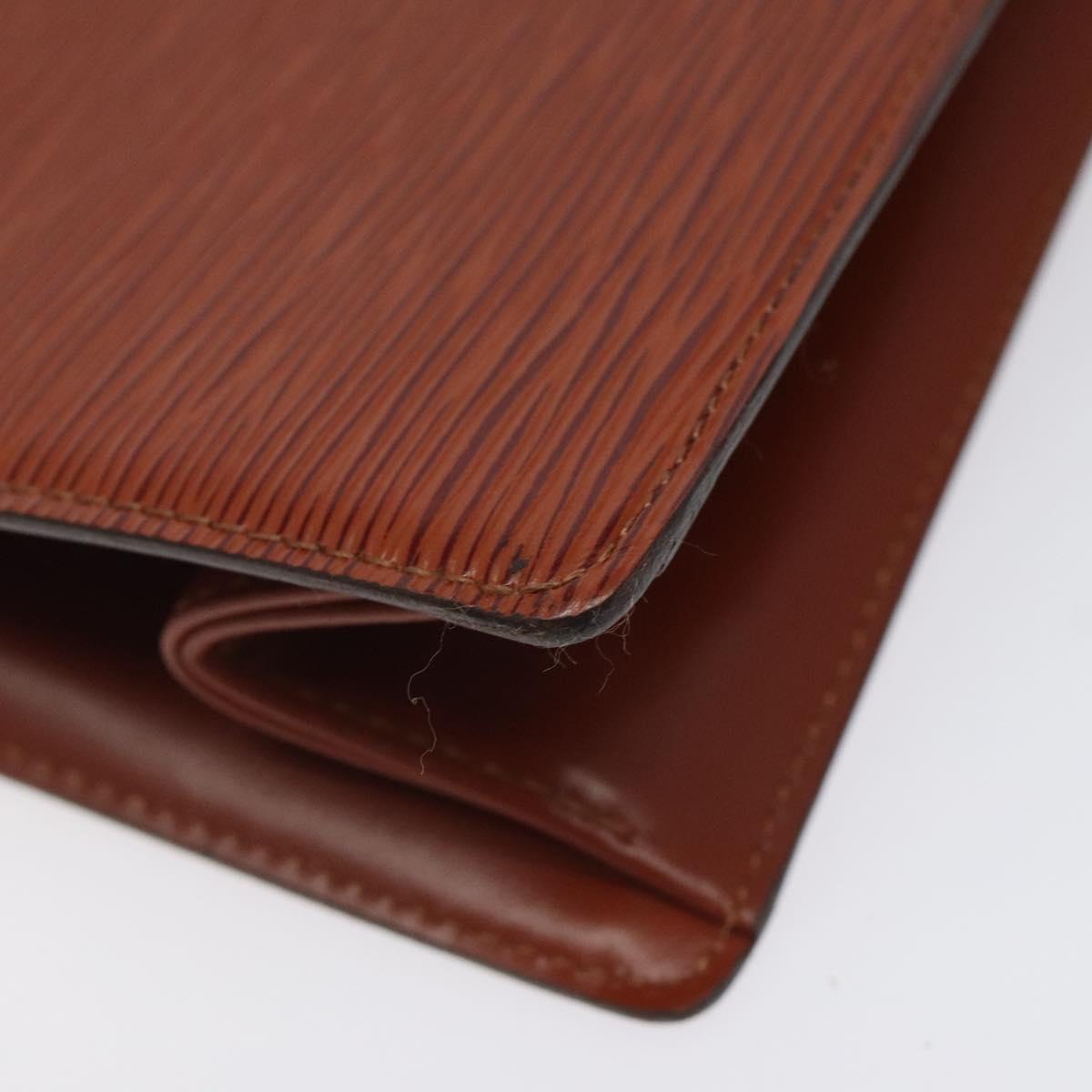 LOUIS VUITTON Epi Trousse Crete Pouch Brown M48403 LV Auth th5942