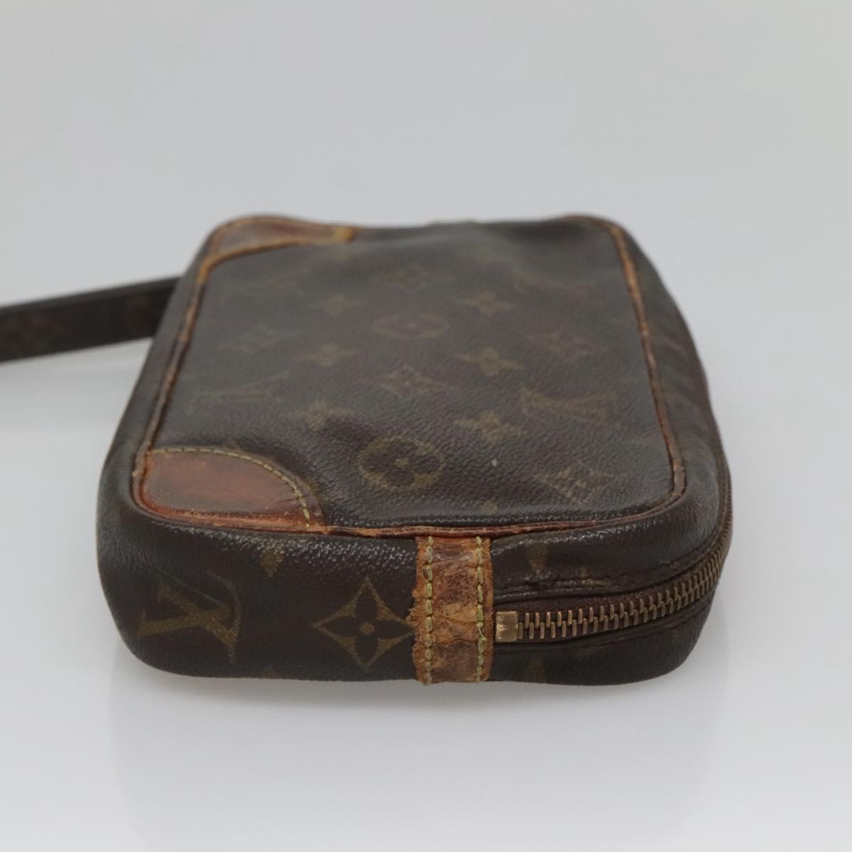 LOUIS VUITTON Monogram Marly Dragonne PM Clutch Bag M51827 LV Auth th5954