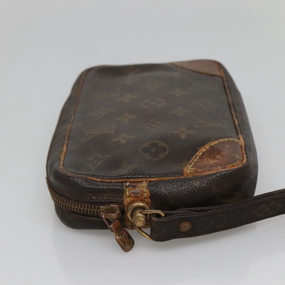 LOUIS VUITTON Monogram Marly Dragonne PM Clutch Bag M51827 LV Auth th5954