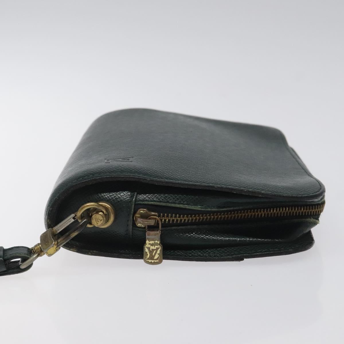 LOUIS VUITTON Taiga Baikal Clutch Bag Epicea M30184 LV Auth th5957