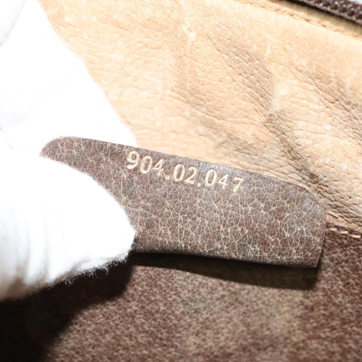 GUCCI GG Supreme Sherry Line Bag PVC Leather Beige 904 02 047 Auth th5959