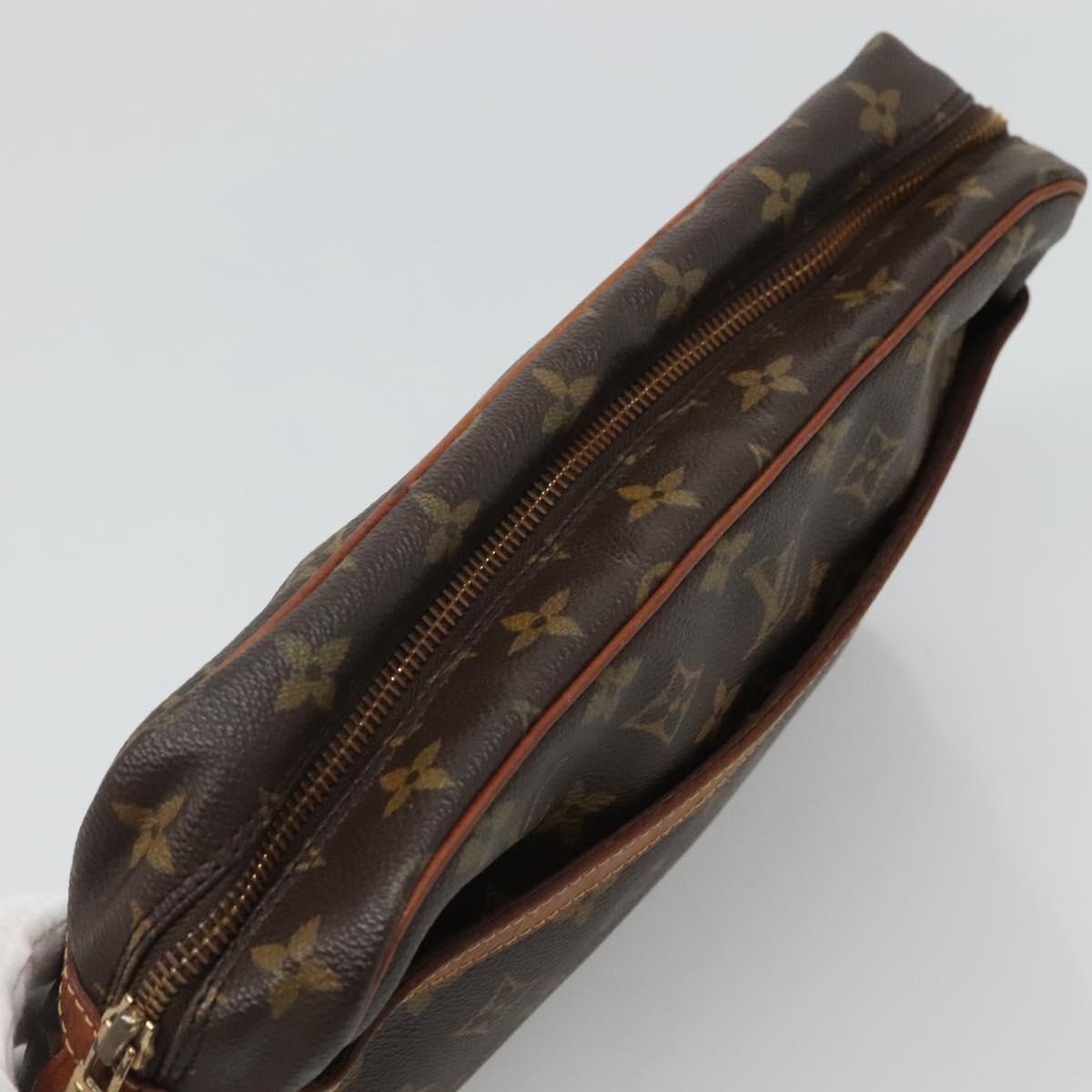 LOUIS VUITTON Monogram Compiegne 28 Clutch Bag M51845 LV Auth th5968