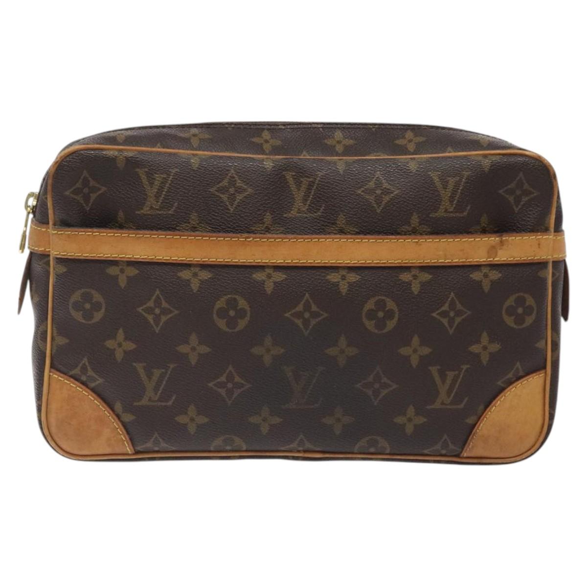 LOUIS VUITTON Monogram Compiegne 28 Clutch Bag M51845 LV Auth th5979