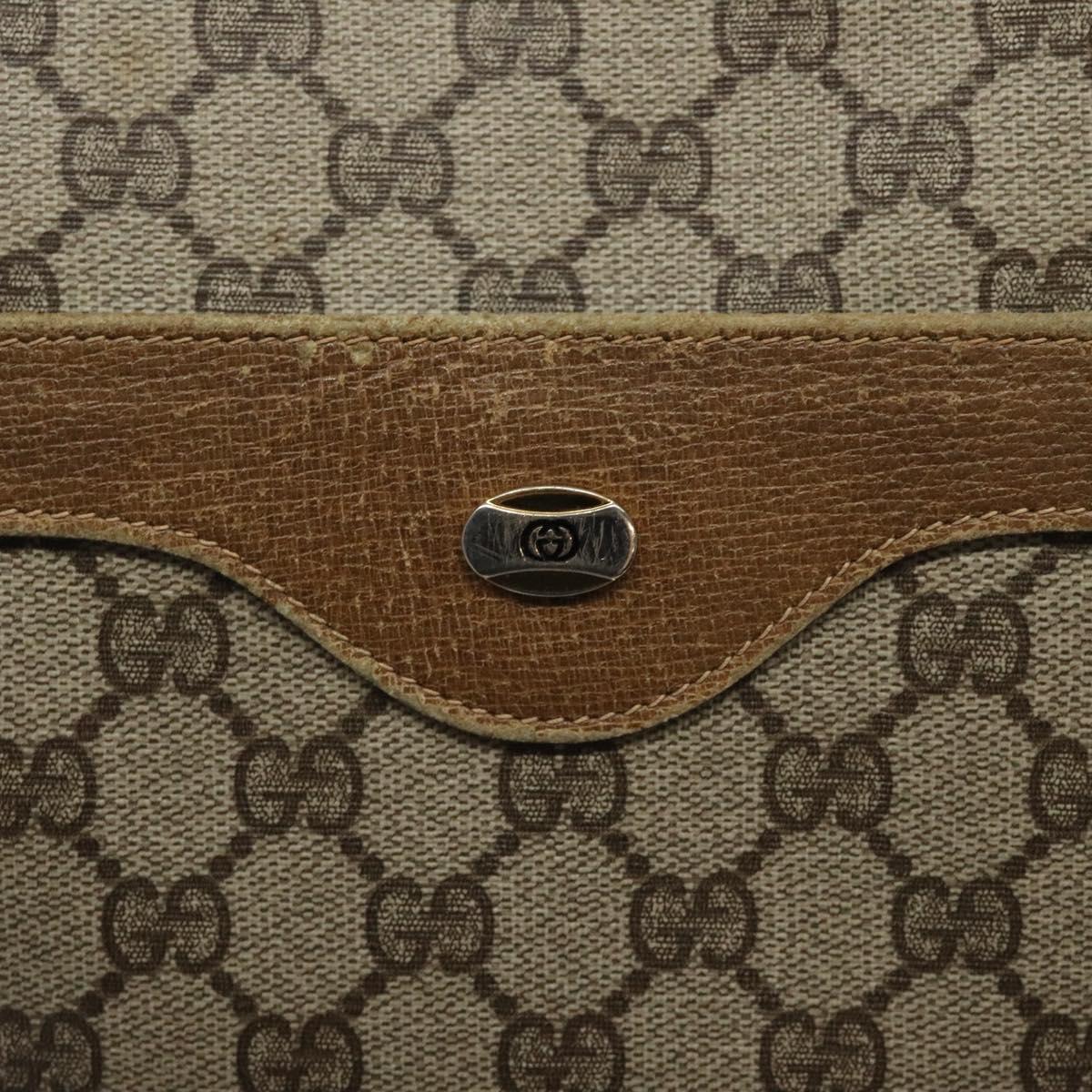 GUCCI GG Supreme Web Sherry Line Tote Bag PVC Red Beige 40 02 003 Auth th5998