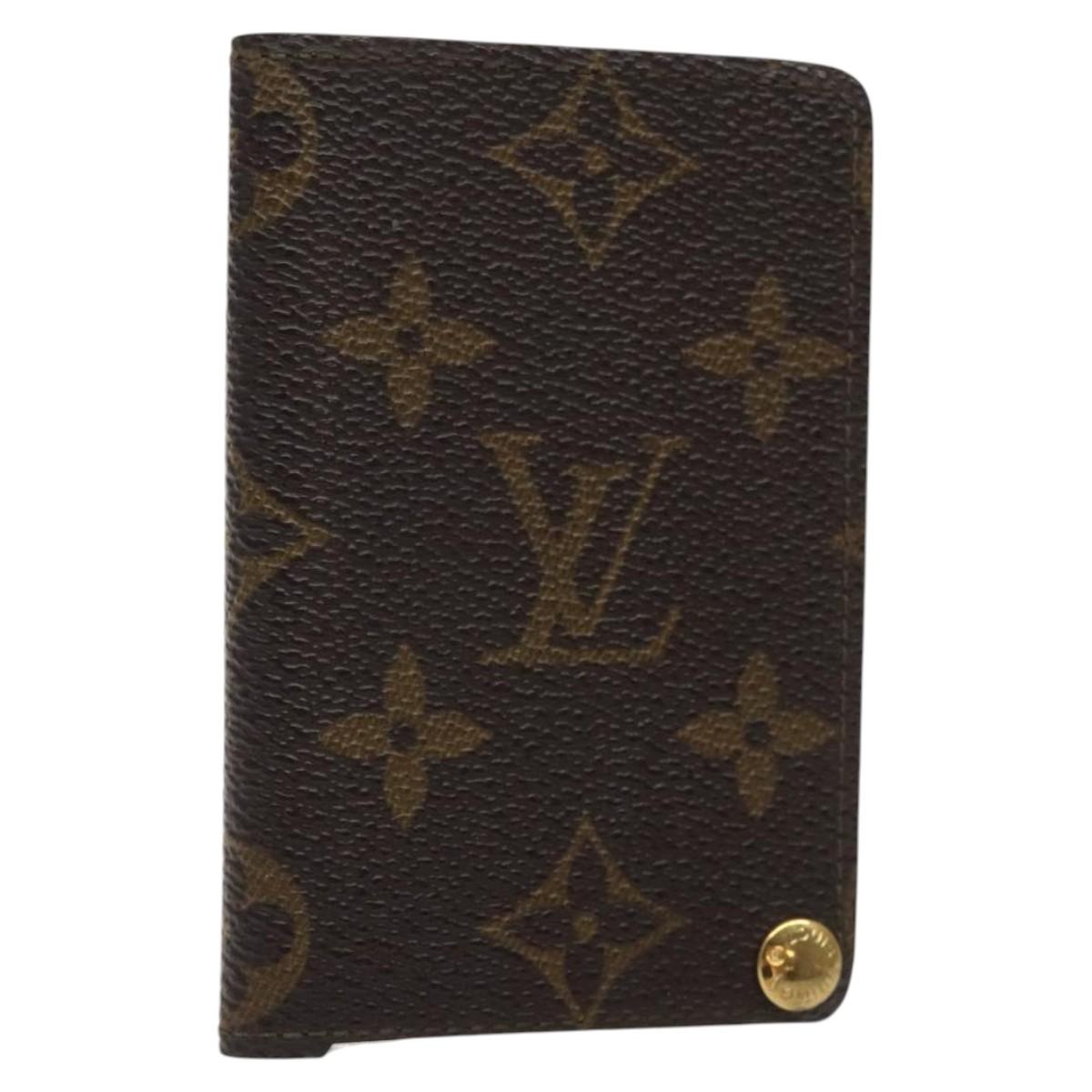 LOUIS VUITTON Monogram Porto Cartes Credit Pression Card Case M60937 Auth th6004