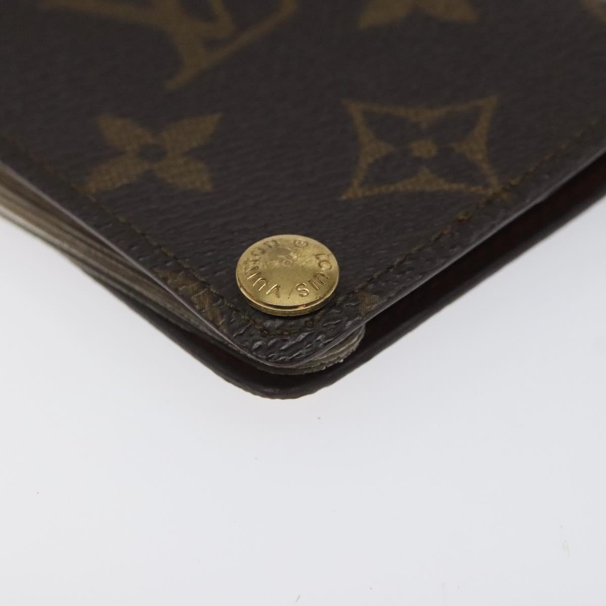 LOUIS VUITTON Monogram Porto Cartes Credit Pression Card Case M60937 Auth th6004
