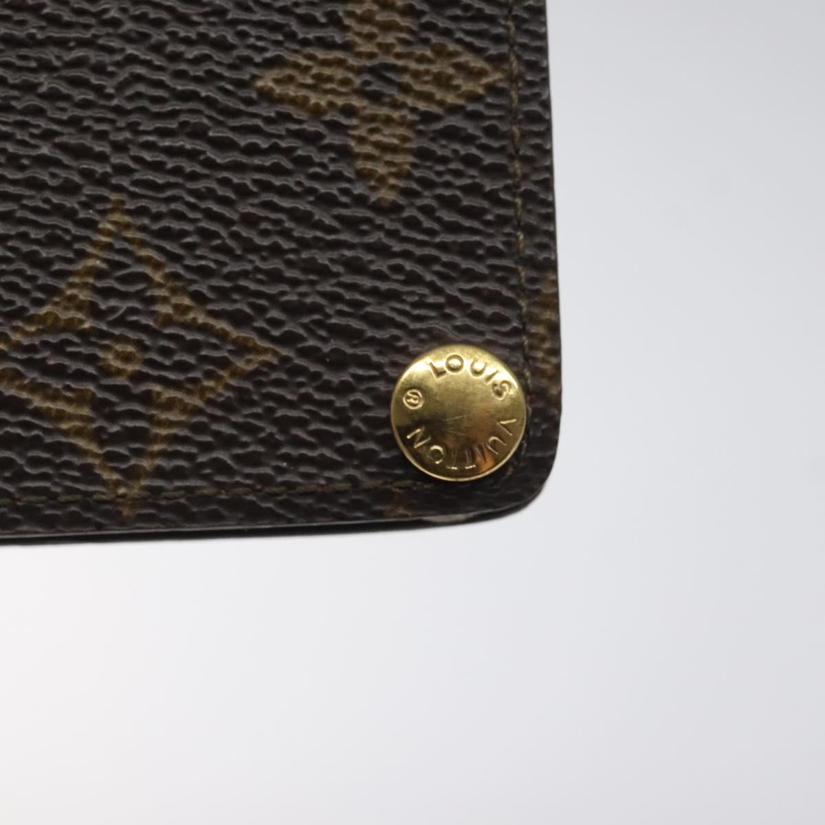 LOUIS VUITTON Monogram Porto Cartes Credit Pression Card Case M60937 Auth th6004