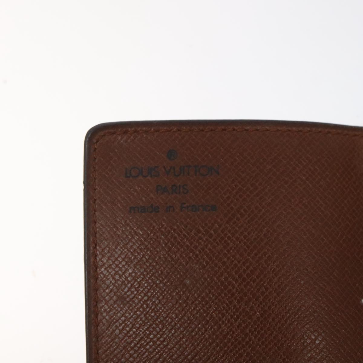 LOUIS VUITTON Monogram Porto Cartes Credit Pression Card Case M60937 Auth th6004