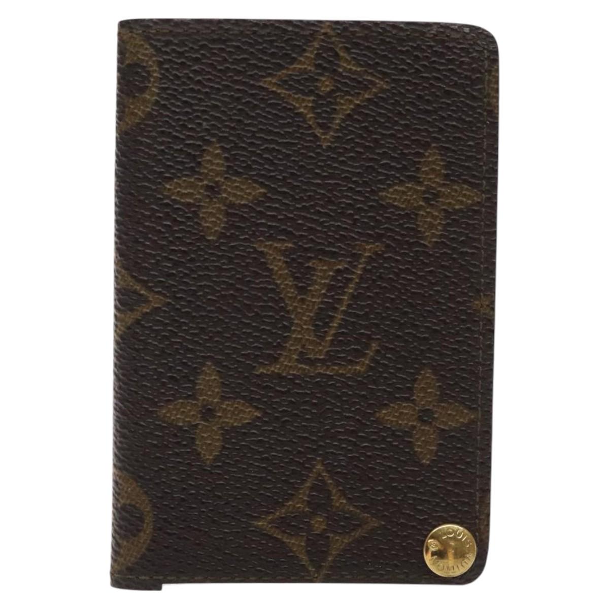LOUIS VUITTON Monogram Porto Cartes Credit Pression Card Case M60937 Auth th6004