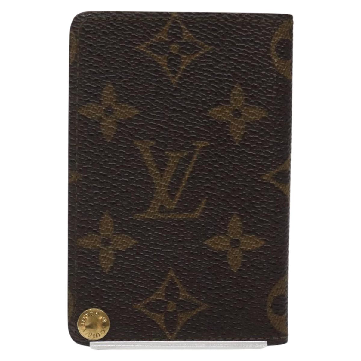 LOUIS VUITTON Monogram Porto Cartes Credit Pression Card Case M60937 Auth th6004