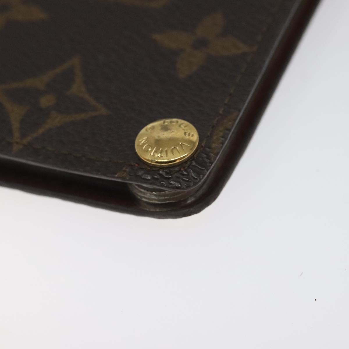 LOUIS VUITTON Monogram Porto Cartes Credit Pression Card Case M60937 Auth th6004