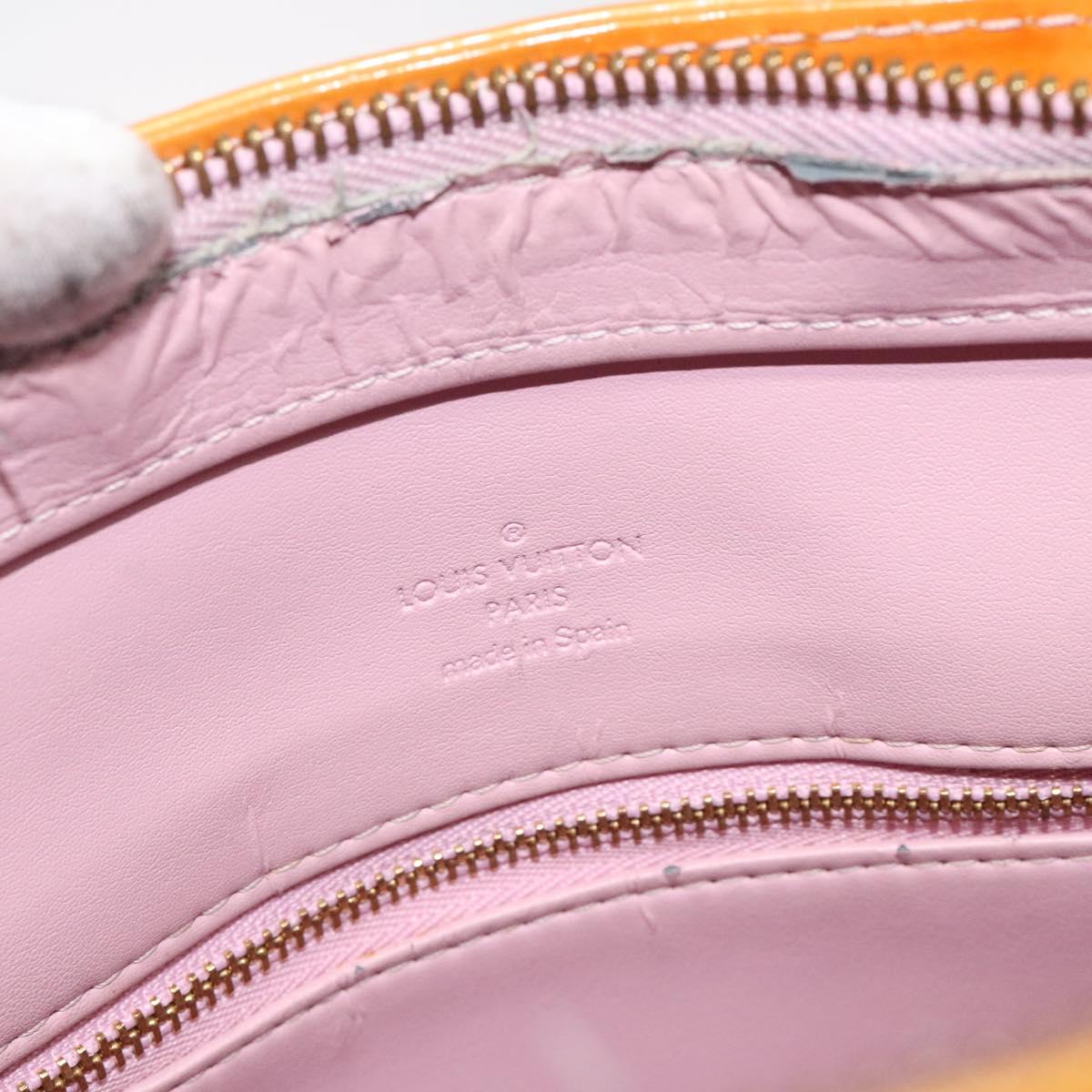 LOUIS VUITTON Monogram Vernis Houston Bag Marshmallow Pink M91302 LV Auth th6013