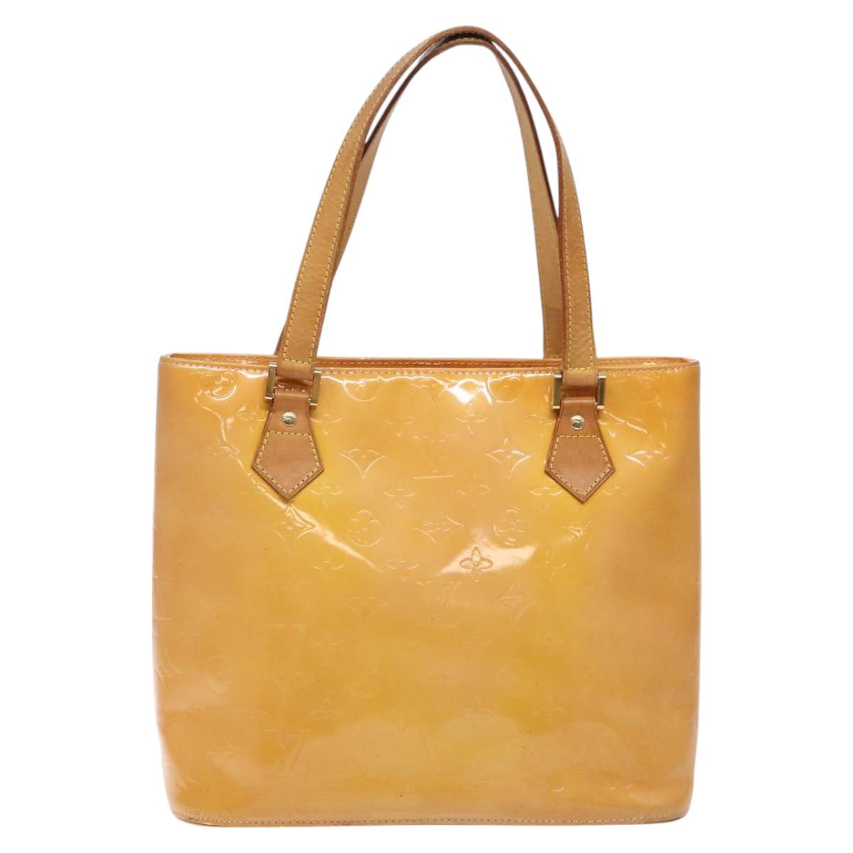 LOUIS VUITTON Monogram Vernis Houston Bag Marshmallow Pink M91302 LV Auth th6013