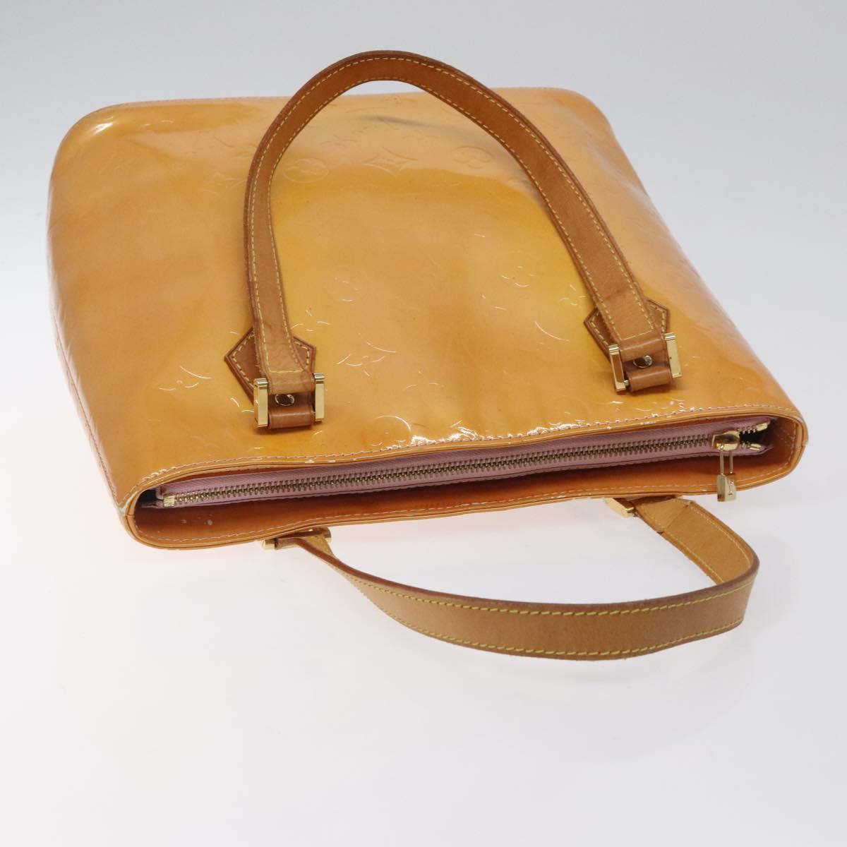 LOUIS VUITTON Monogram Vernis Houston Bag Marshmallow Pink M91302 LV Auth th6013