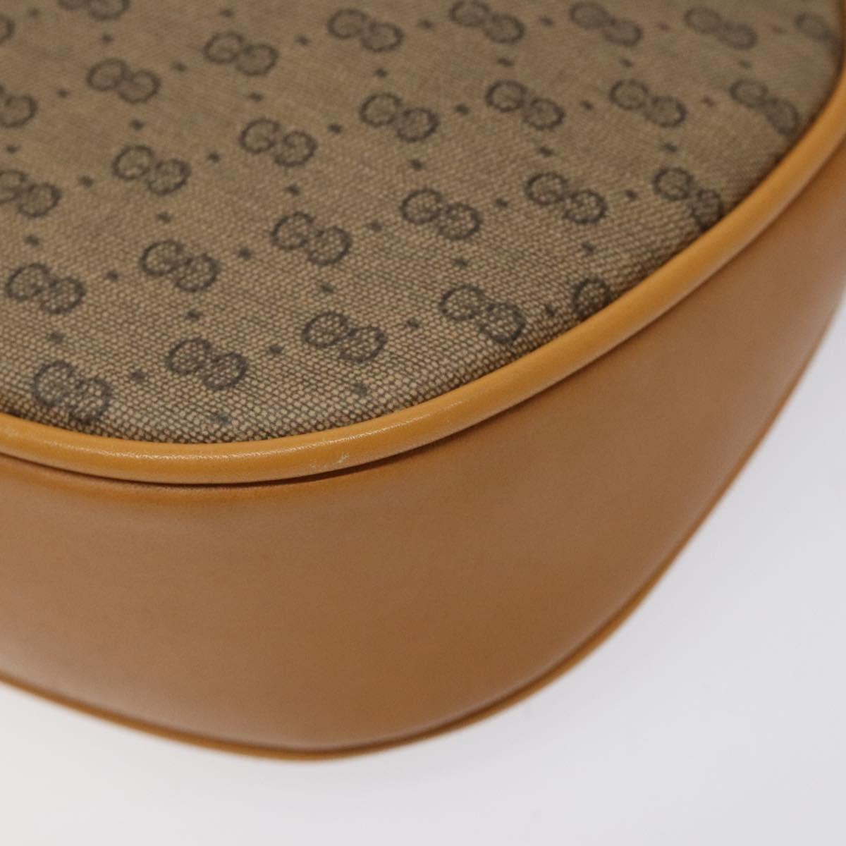GUCCI Micro GG Supreme Shoulder Bag PVC Beige Gold 007 89 0094 Auth th6021
