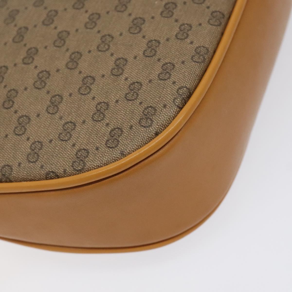 GUCCI Micro GG Supreme Shoulder Bag PVC Beige Gold 007 89 0094 Auth th6021
