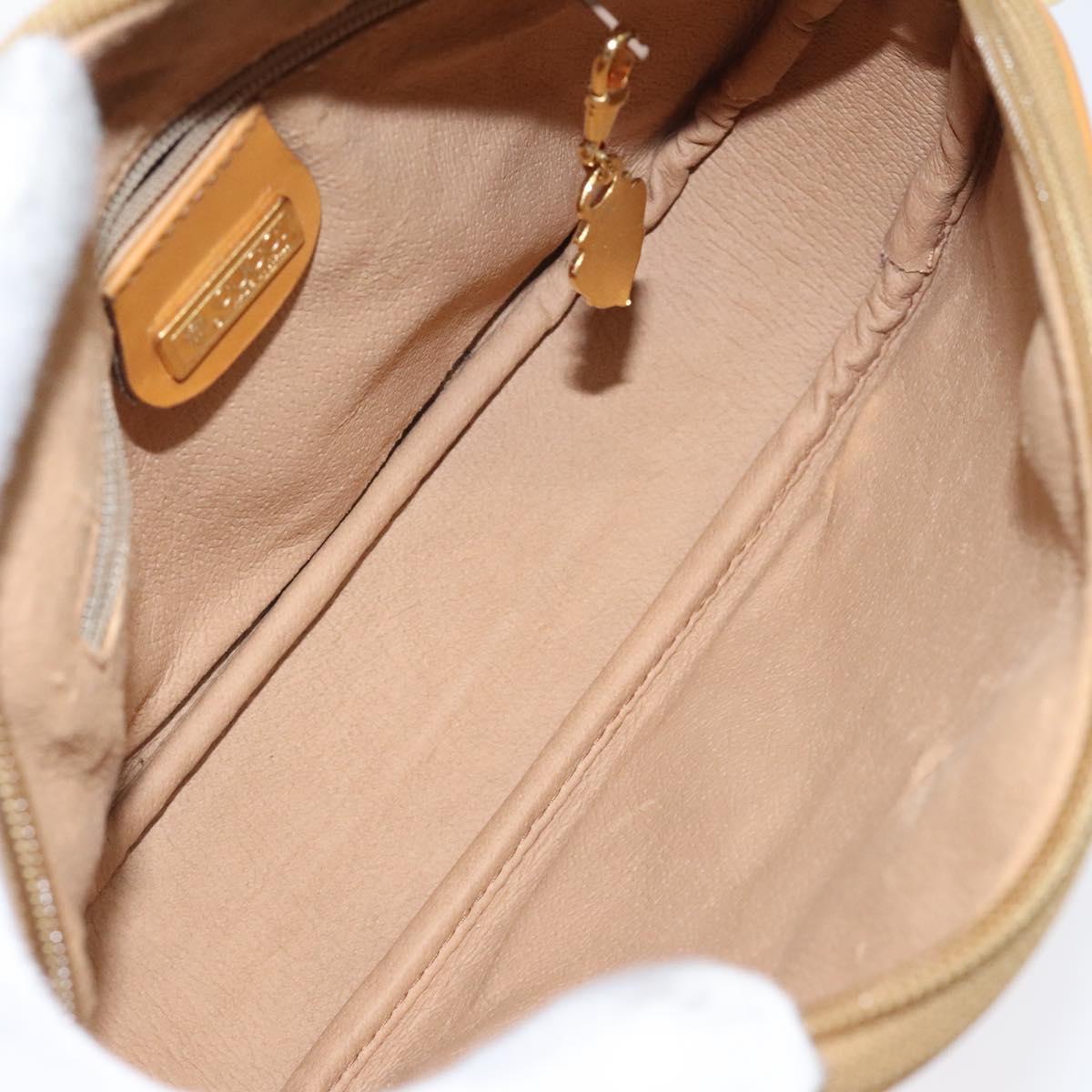 GUCCI Micro GG Supreme Shoulder Bag PVC Beige Gold 007 89 0094 Auth th6021