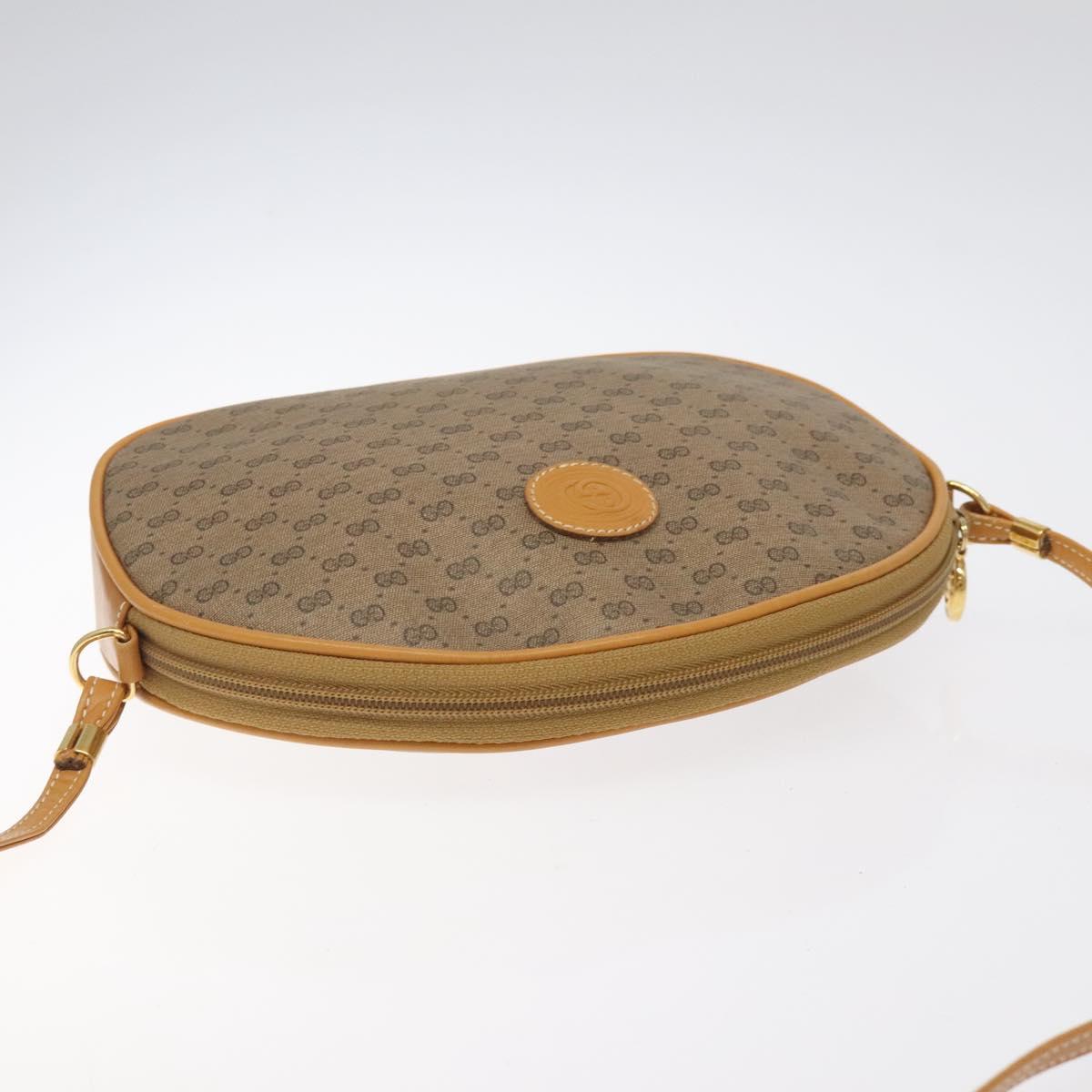 GUCCI Micro GG Supreme Shoulder Bag PVC Beige Gold 007 89 0094 Auth th6021