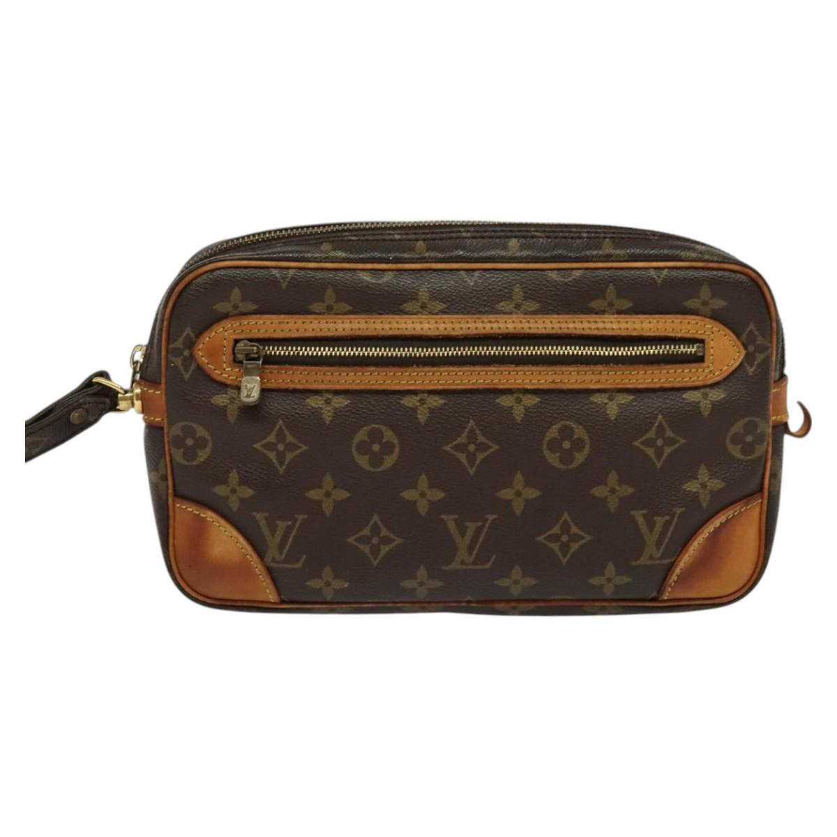 LOUIS VUITTON Monogram Marly Dragonne GM Clutch Bag M51825 LV Auth th6046