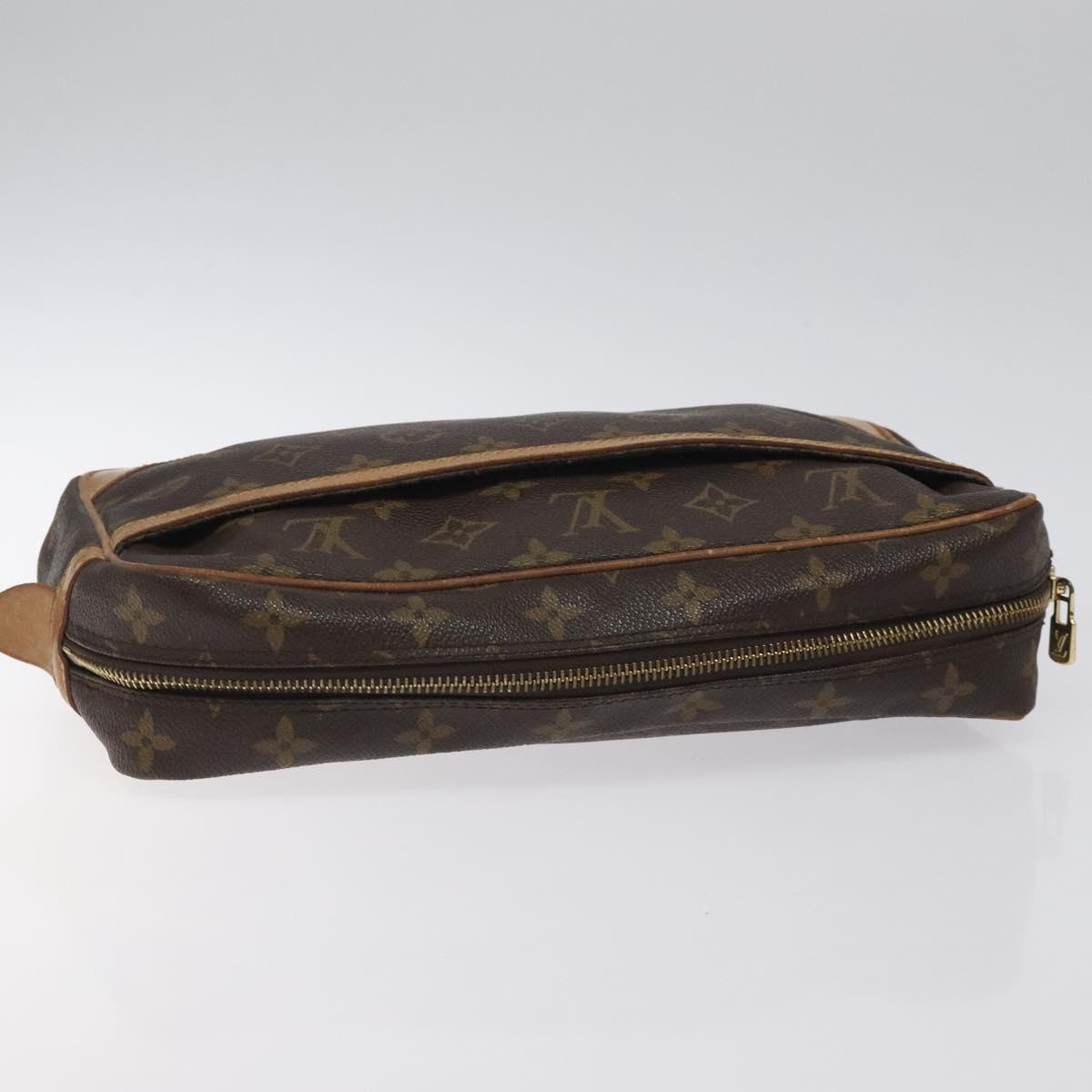 LOUIS VUITTON Monogram Compiegne 28 Clutch Bag M51845 LV Auth th6070