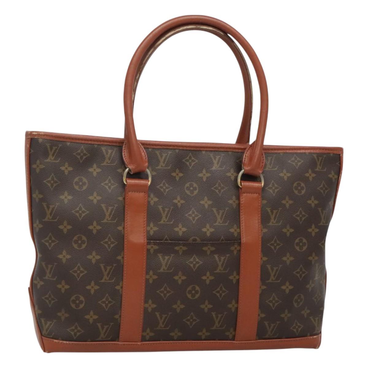 LOUIS VUITTON Monogram Sac Weekend PM Hand Bag M42425 LV Auth th6076