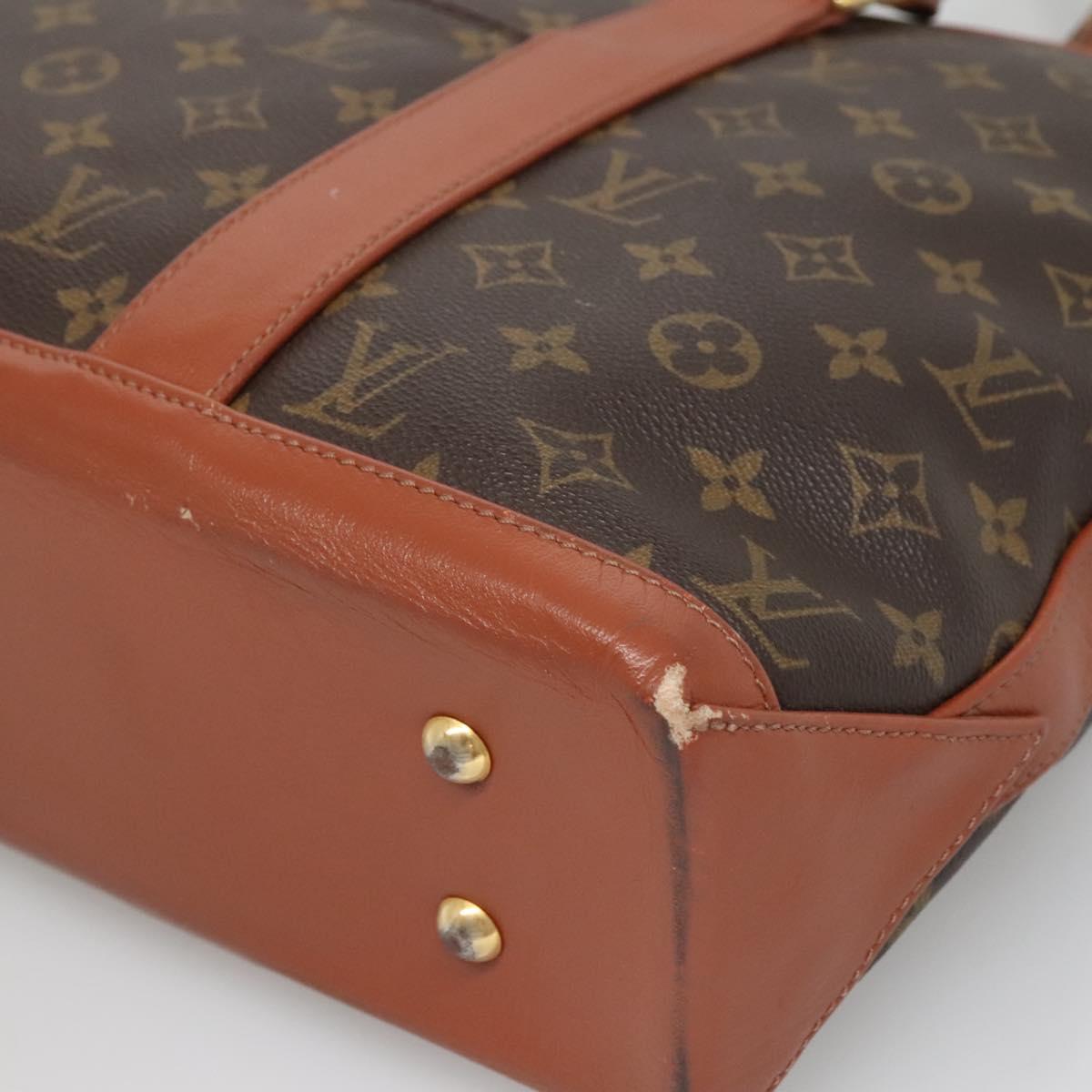 LOUIS VUITTON Monogram Sac Weekend PM Hand Bag M42425 LV Auth th6076